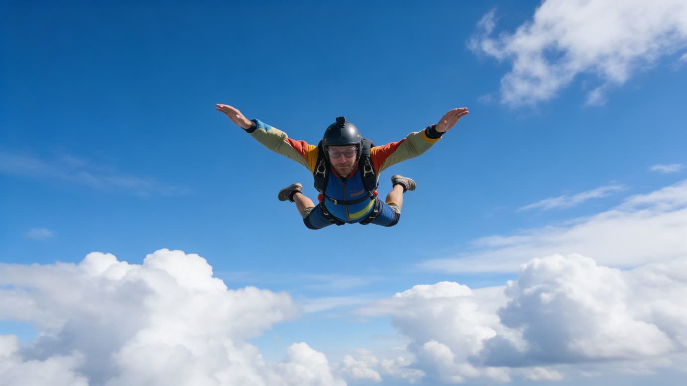 Skydiving annotated picture vocabulary with labeled objects