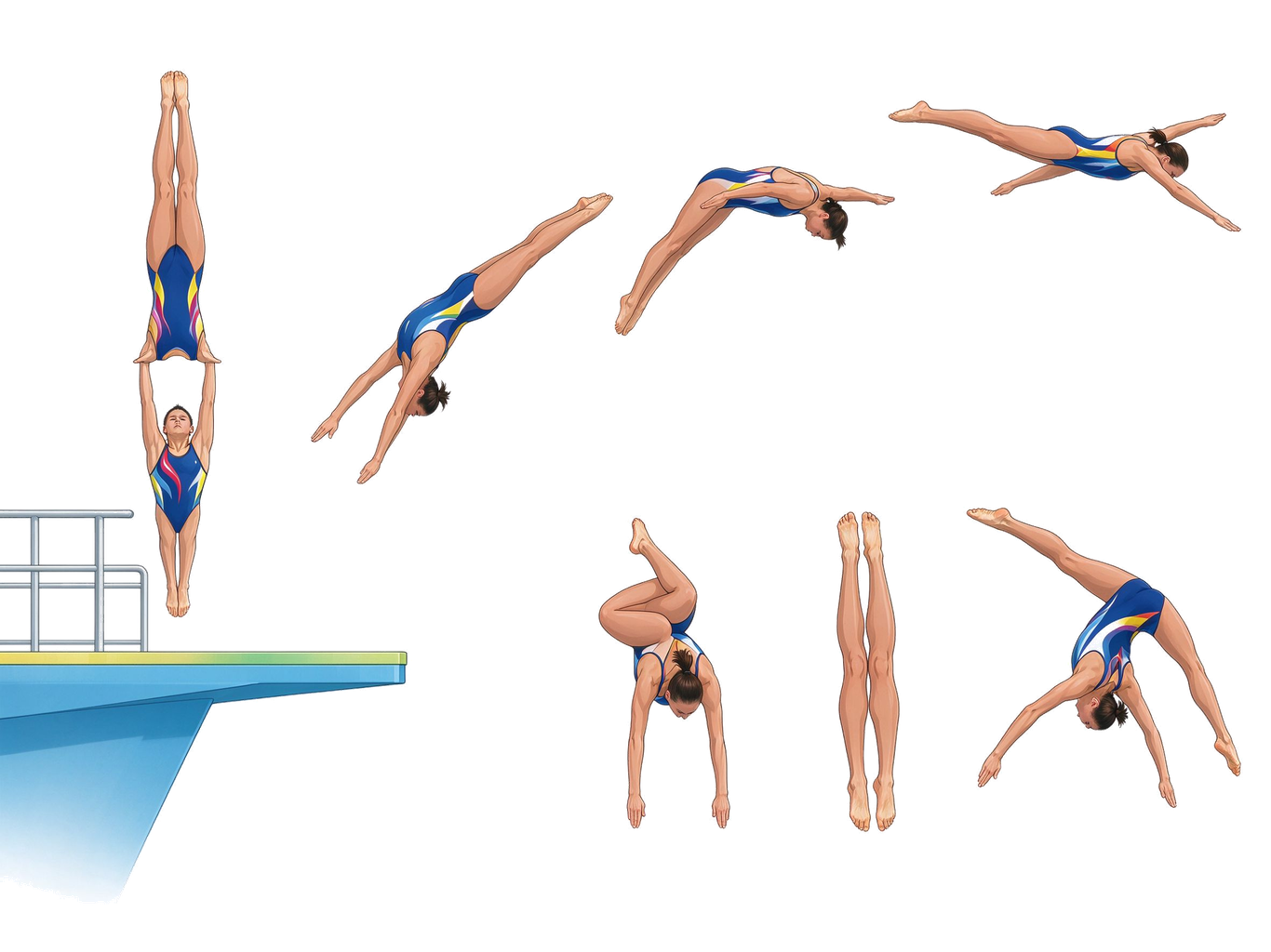 Diving dive examples annotated picture vocabulary with labeled objects