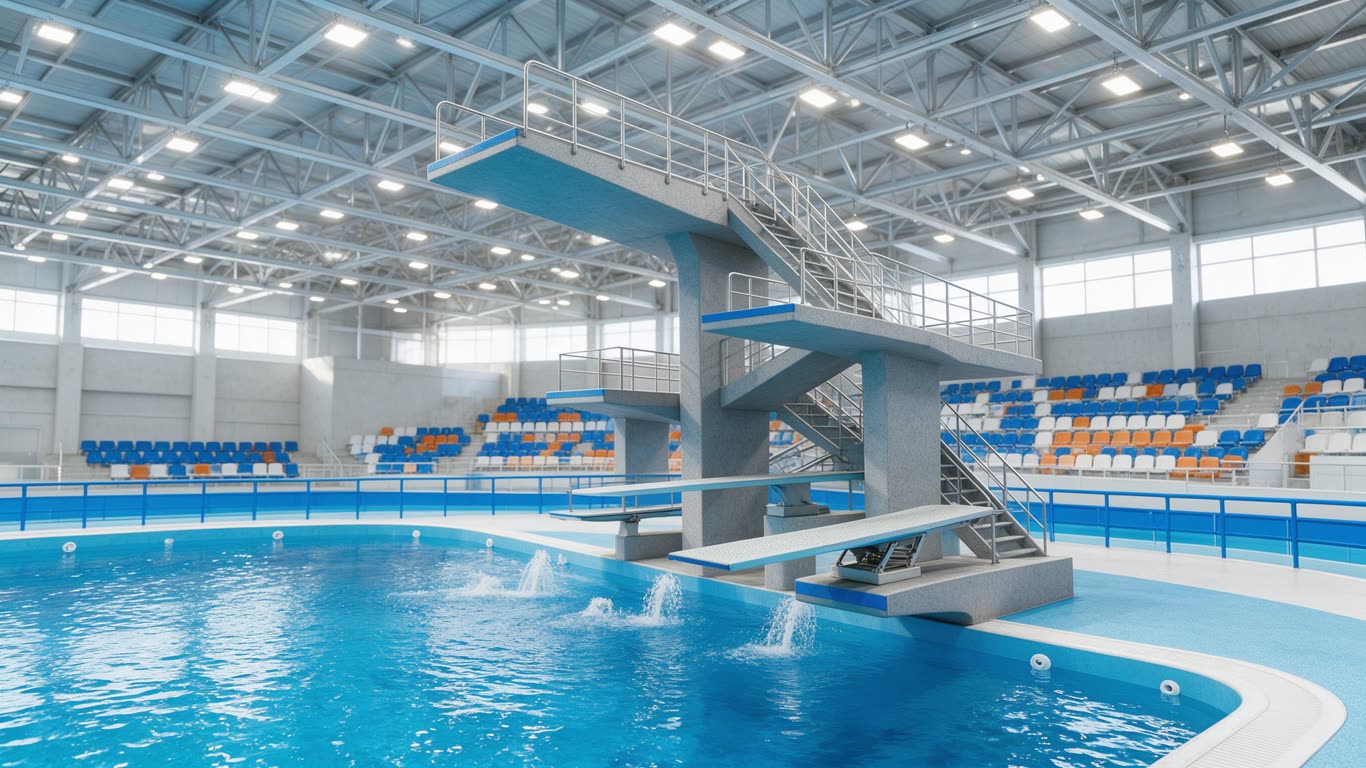Diving facility annotated picture vocabulary with labeled objects