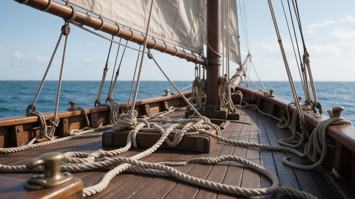 Sailboat rigging fittings annotated picture vocabulary with labeled objects
