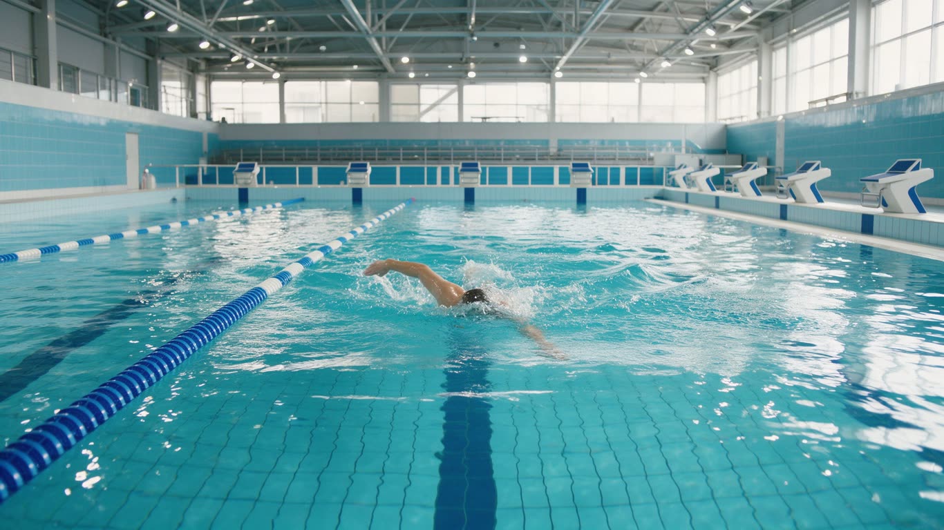 Swimming strokes annotated picture vocabulary with labeled objects