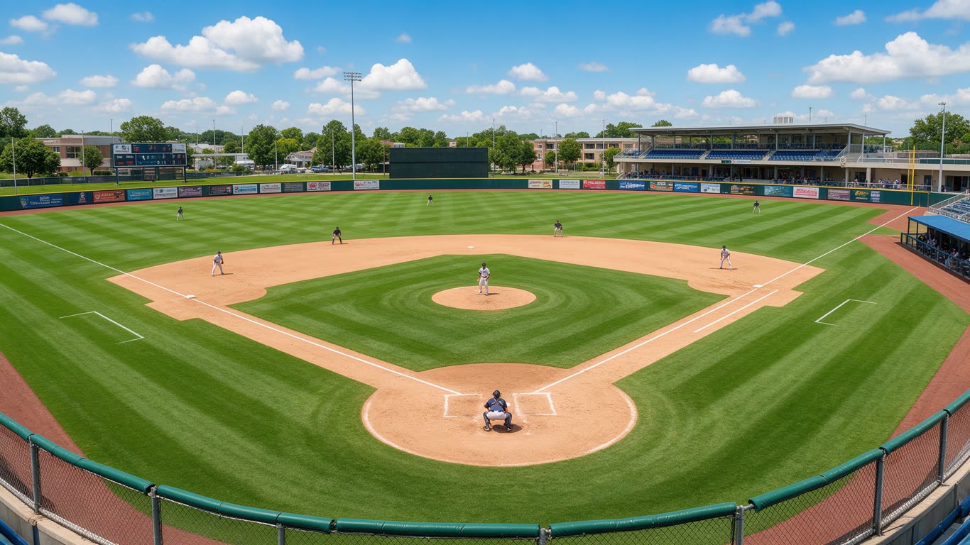 Baseball fielding positions annotated picture vocabulary with labeled objects