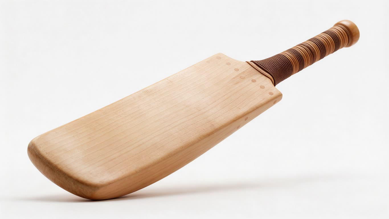 Cricket bat annotated picture vocabulary with labeled objects