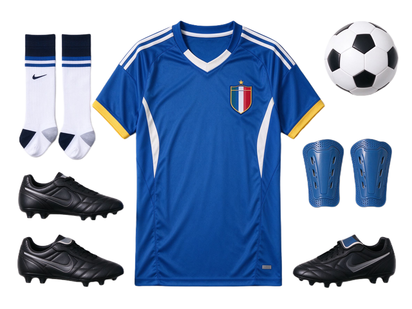 Soccer player annotated picture vocabulary with labeled objects