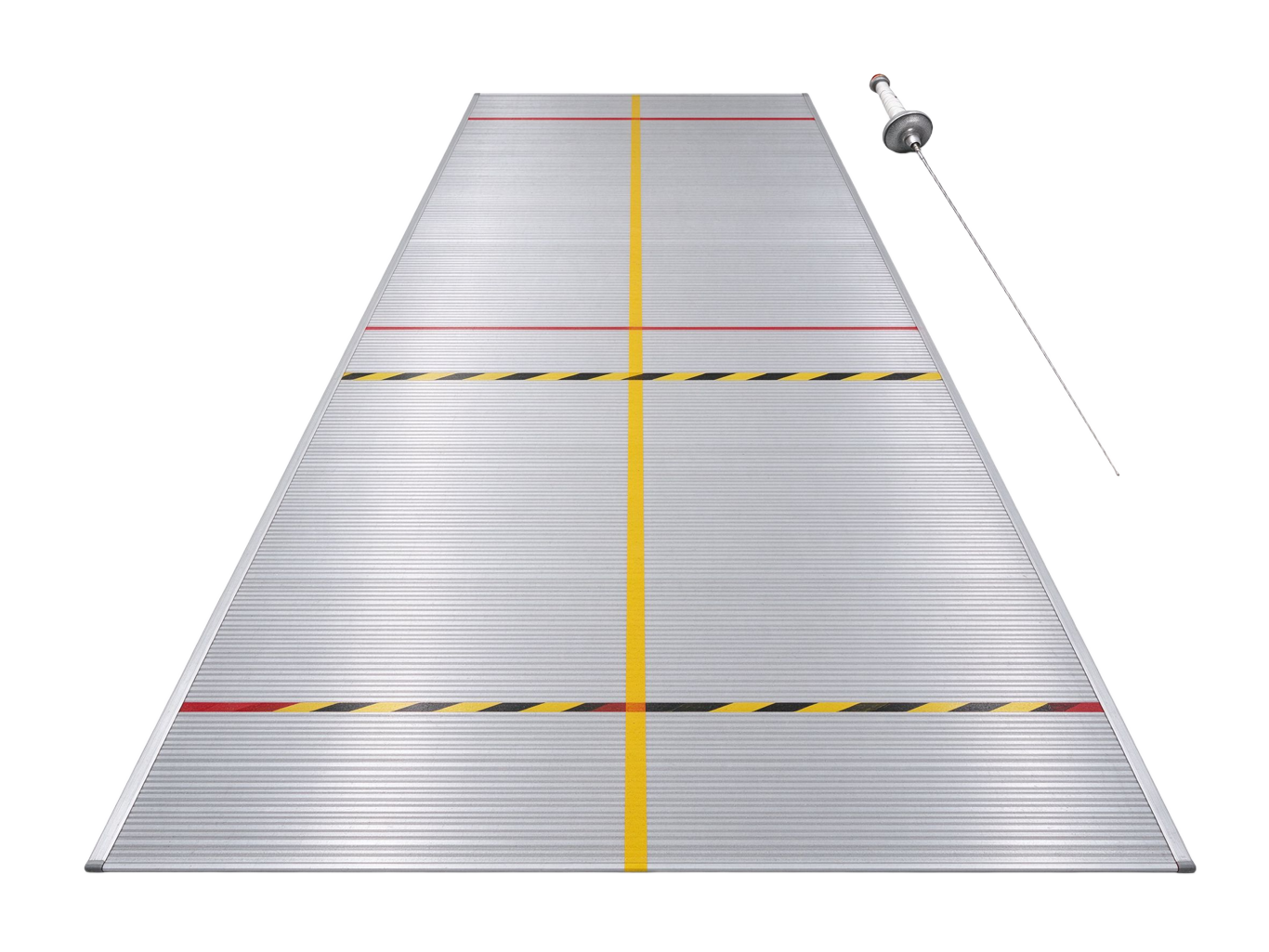 Fencing strip annotated picture vocabulary with labeled objects