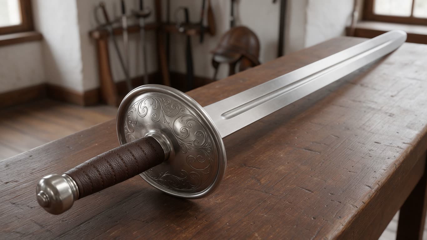 Fencing weapon parts annotated picture vocabulary with labeled objects