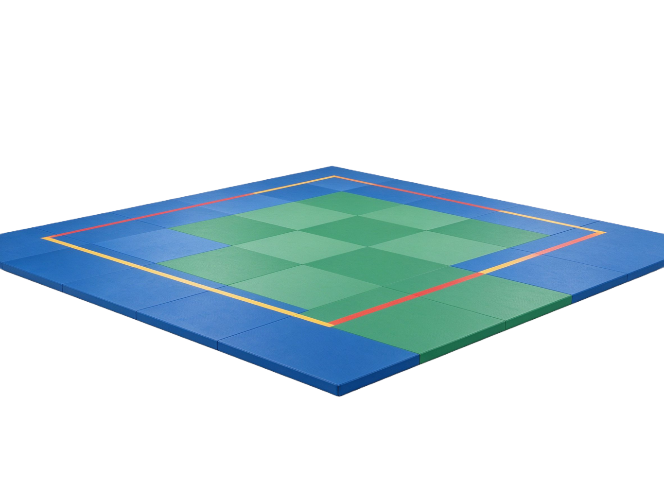 Judo mat annotated picture vocabulary with labeled objects