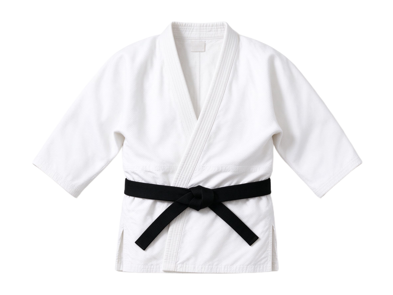 Judo uniform annotated picture vocabulary with labeled objects