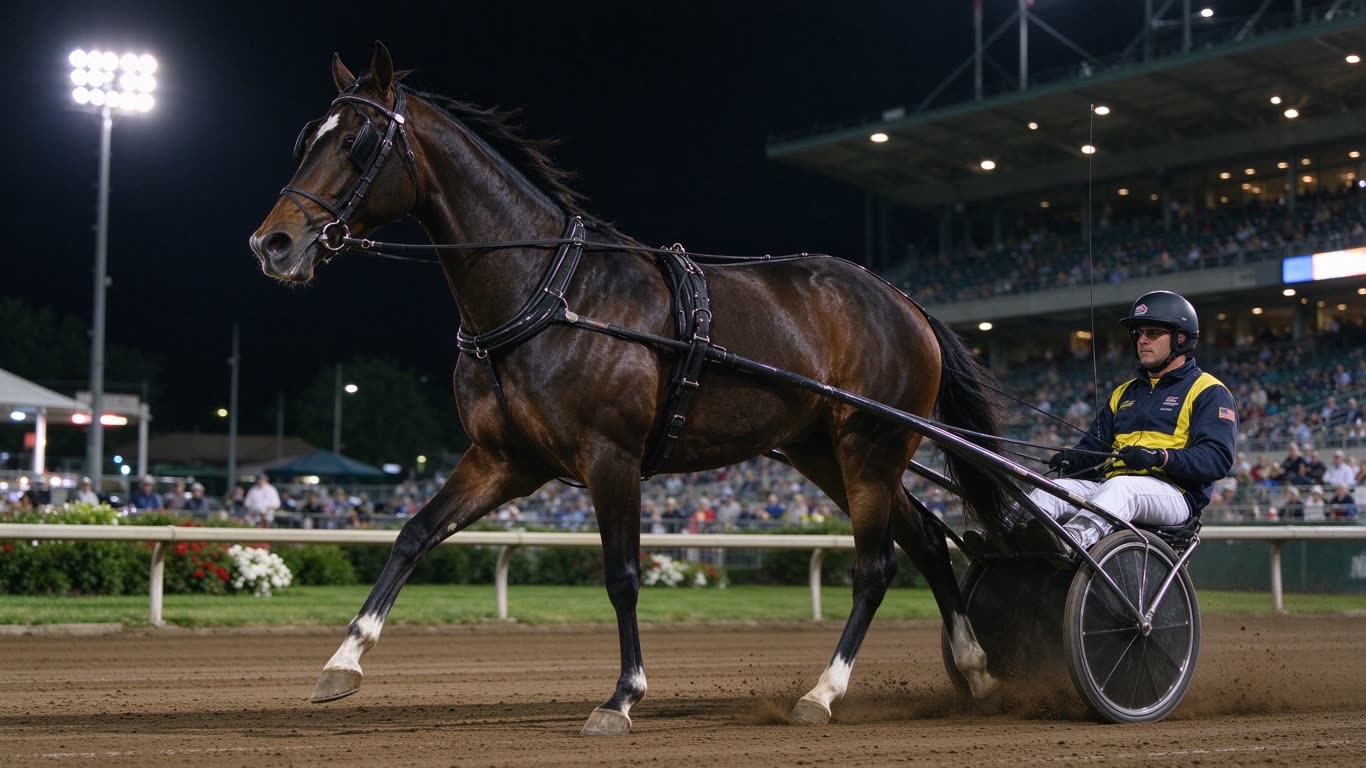 Standardbred racing annotated picture vocabulary with labeled objects