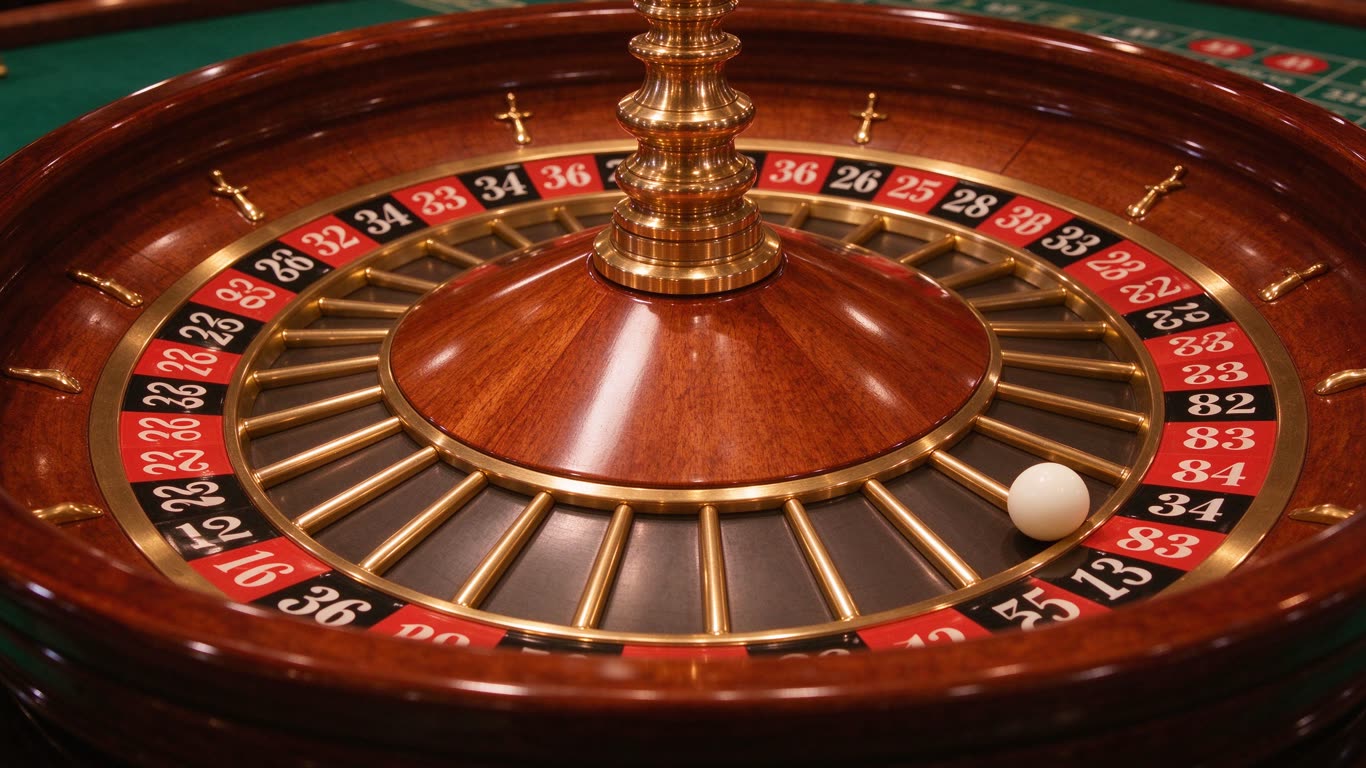 American roulette wheel annotated picture vocabulary with labeled objects