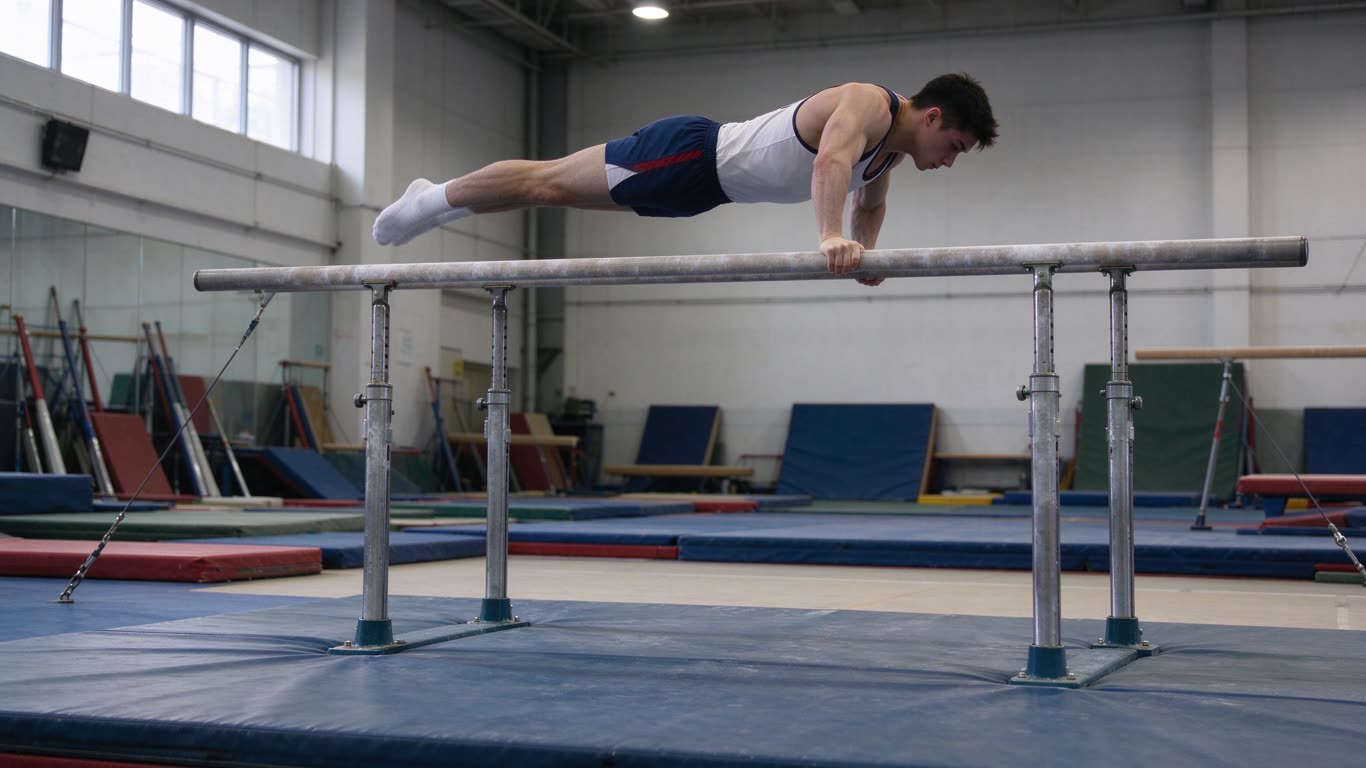 Parallel bars annotated picture vocabulary with labeled objects