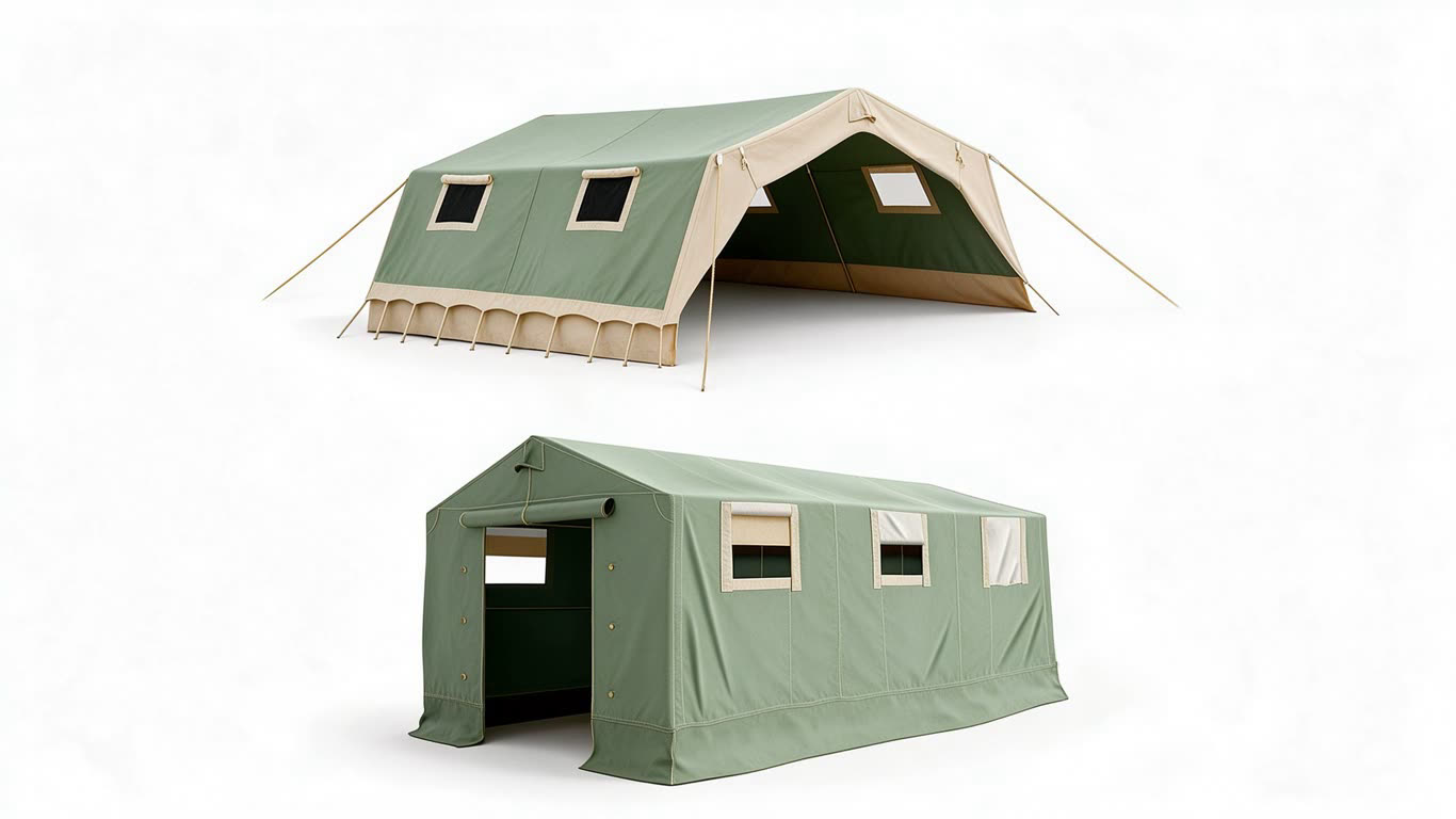 Tent example annotated picture vocabulary with labeled objects