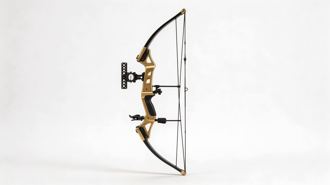 Compound bow annotated picture vocabulary with labeled objects