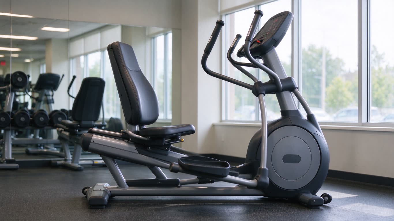 Fitness Equipment annotated picture vocabulary with labeled objects