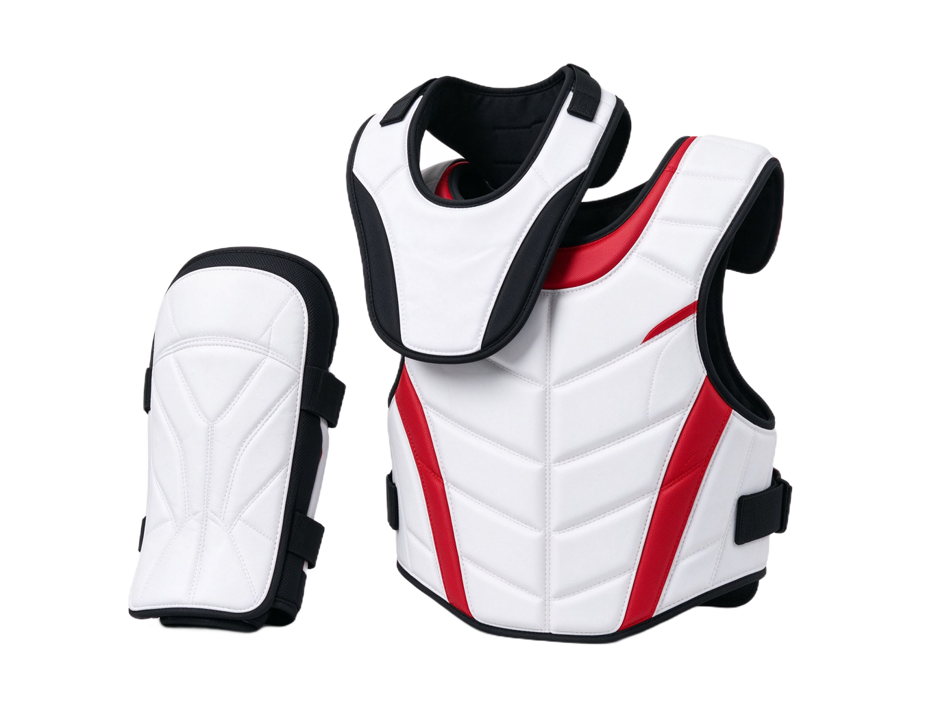 Ice hockey goalie gear annotated picture vocabulary with labeled objects
