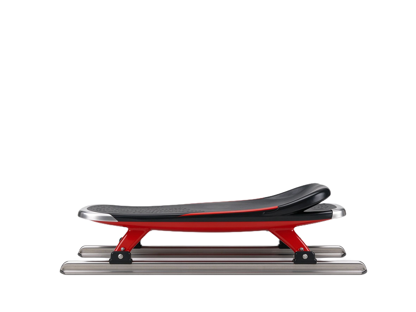 Luge sled annotated picture vocabulary with labeled objects