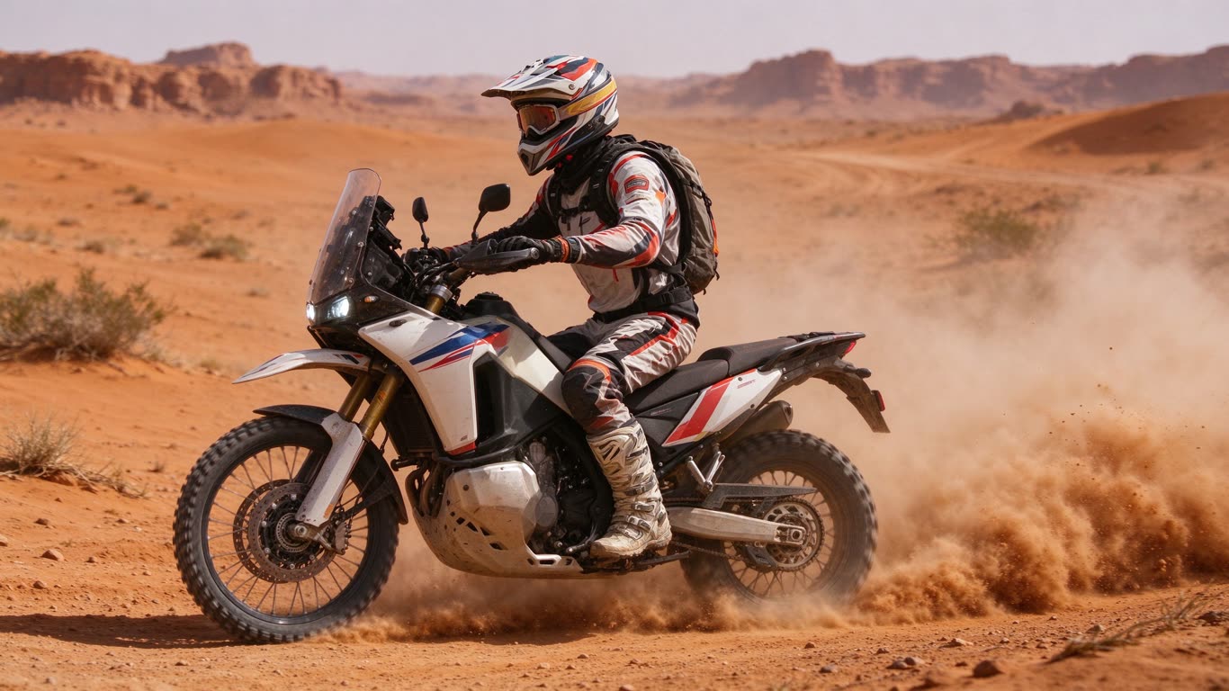 Rally motorcycle annotated picture vocabulary with labeled objects