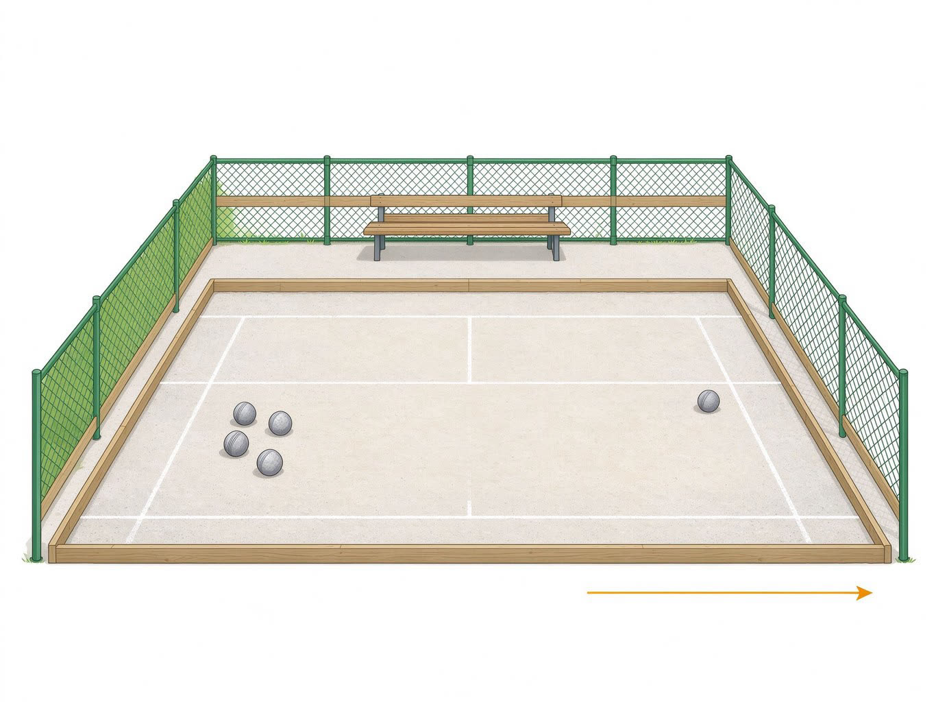 Playing field annotated picture vocabulary with labeled objects