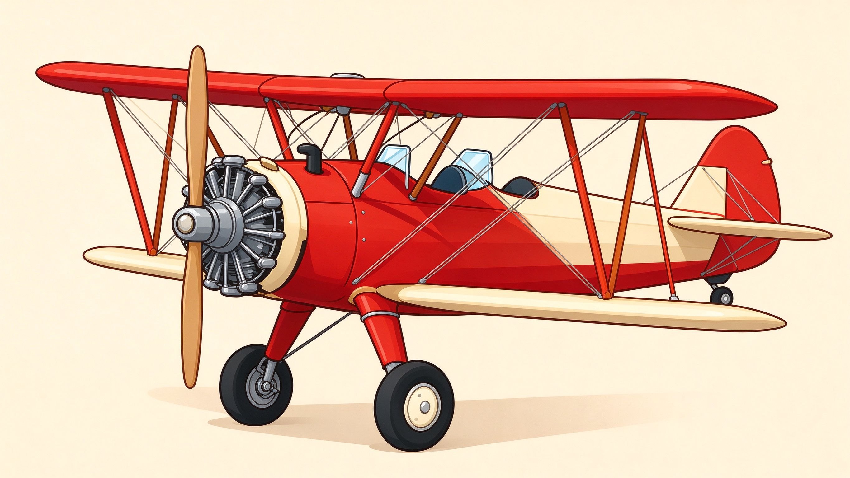 Biplane annotated picture vocabulary with labeled objects