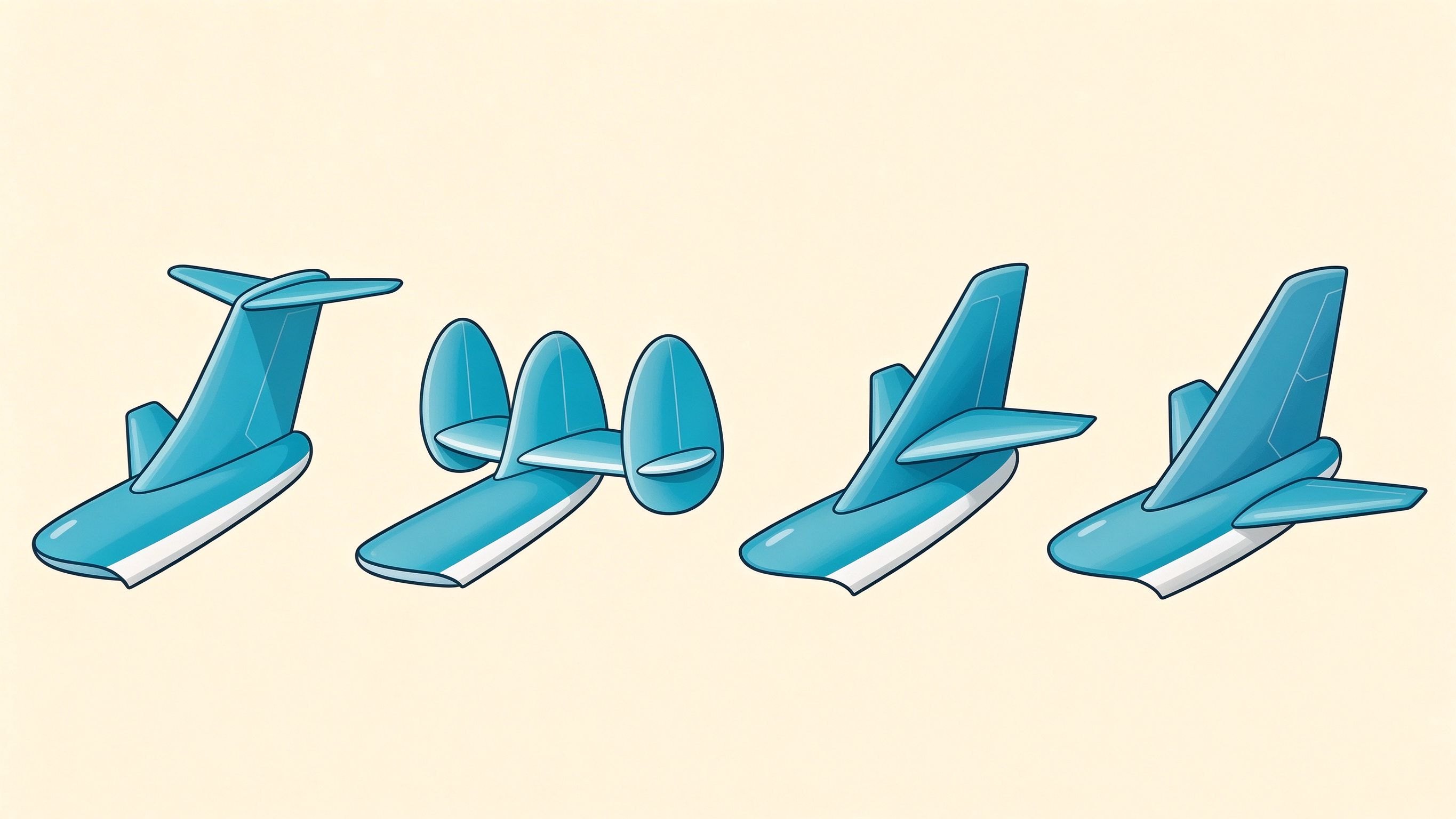 Tail shapes examples annotated picture vocabulary with labeled objects