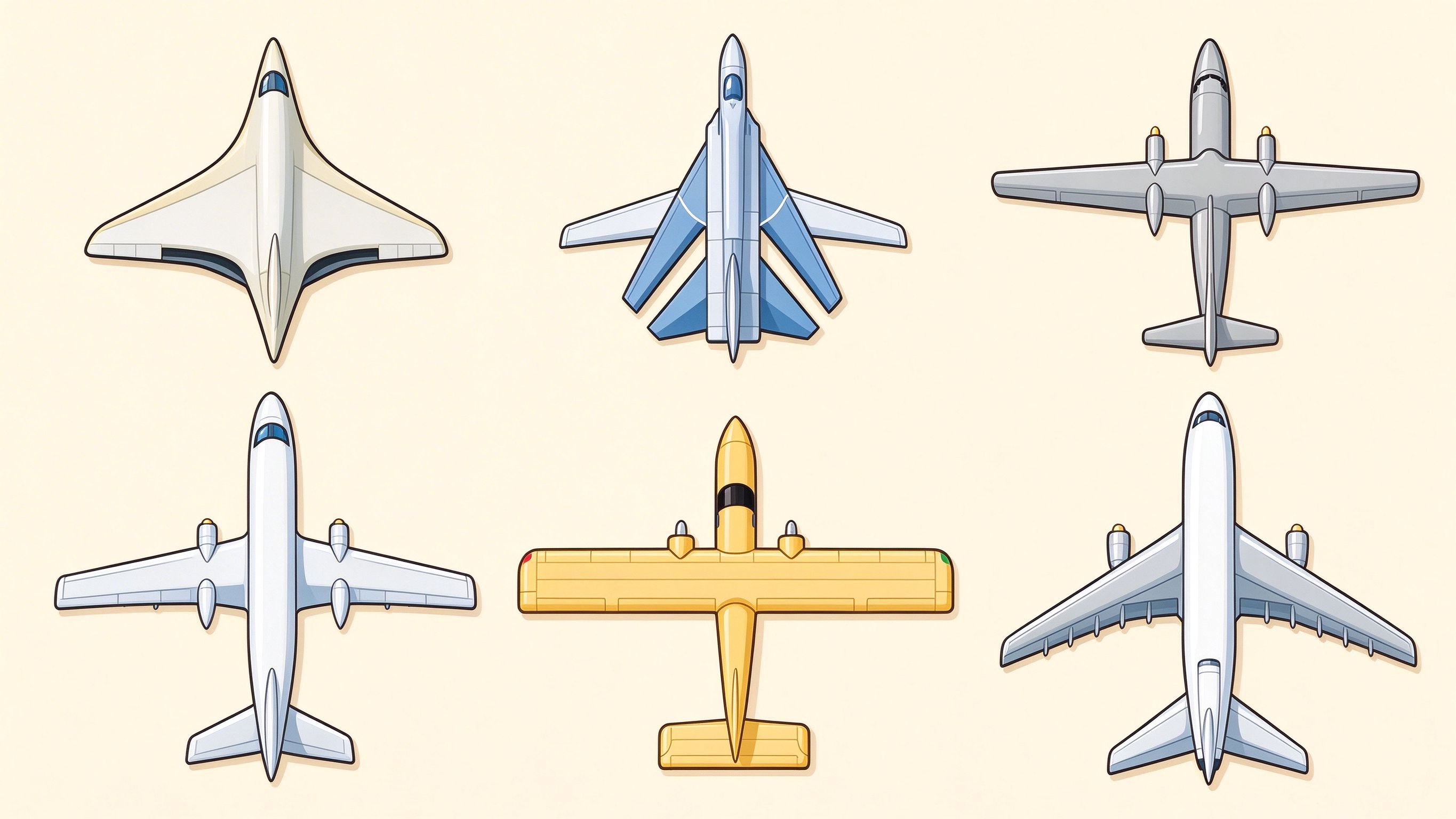 Wing shapes examples annotated picture vocabulary with labeled objects