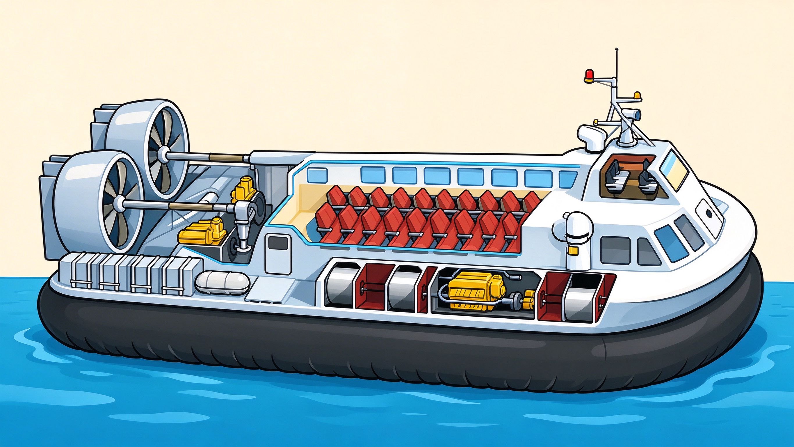 Hovercraft annotated picture vocabulary with labeled objects