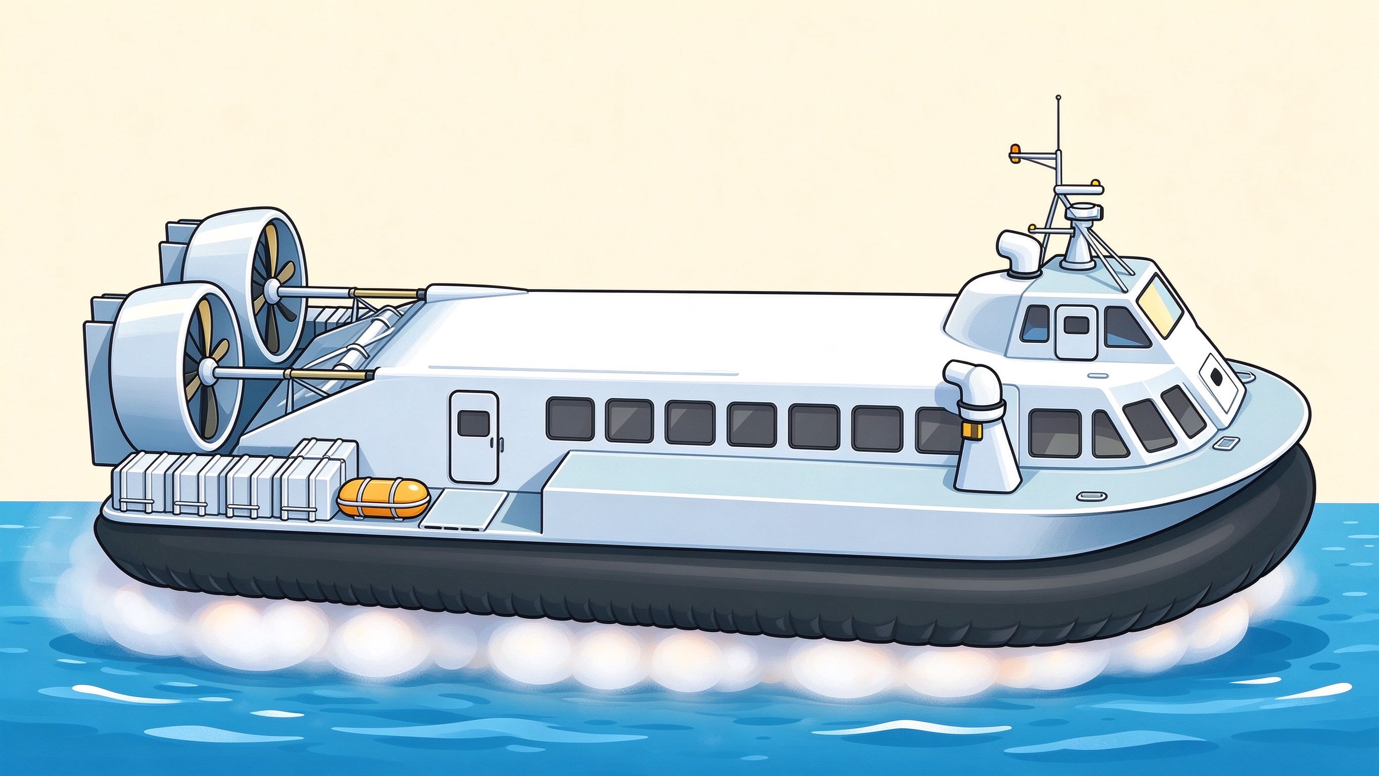 Hovercraft annotated picture vocabulary with labeled objects
