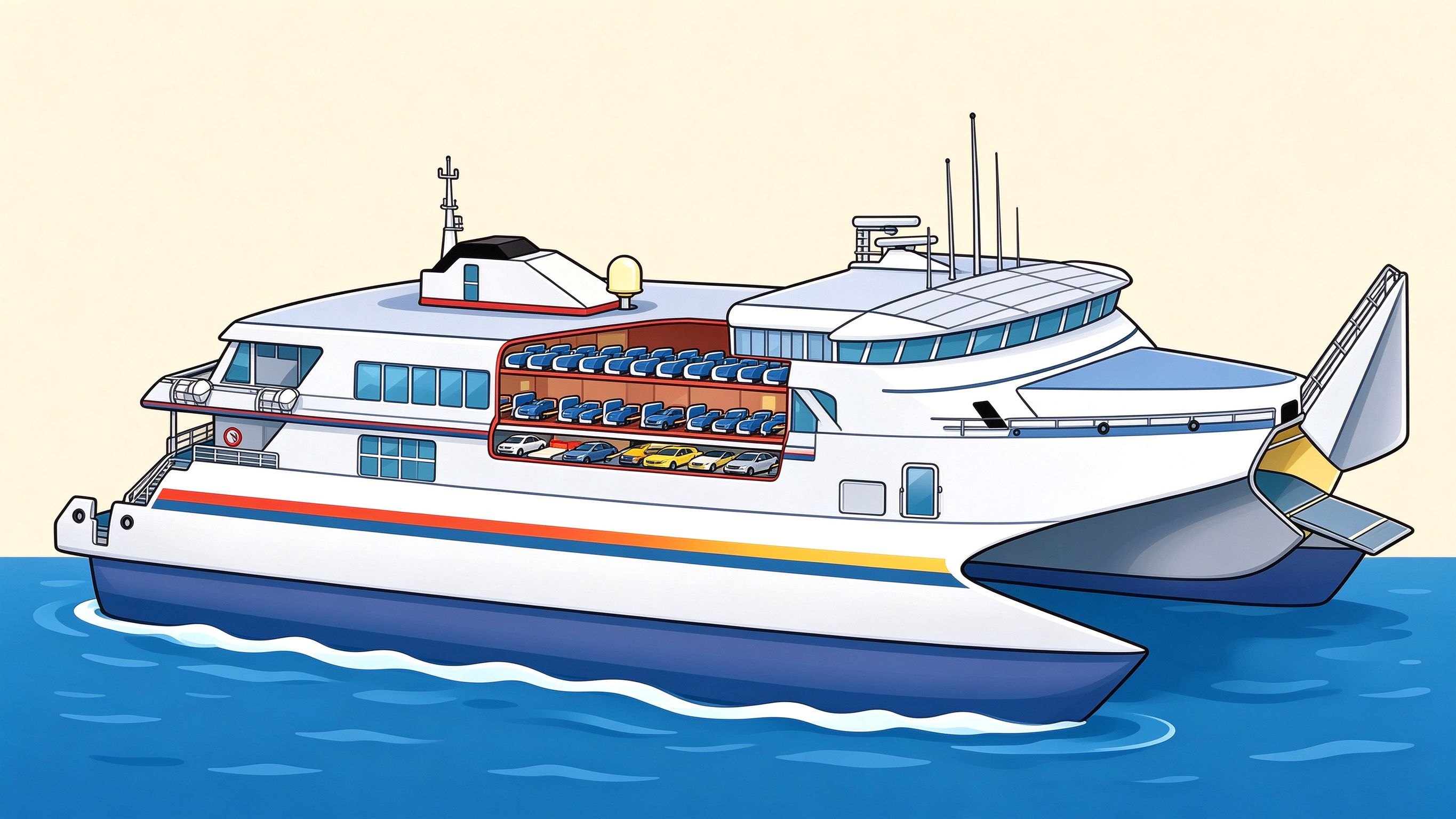 Ferry annotated picture vocabulary with labeled objects