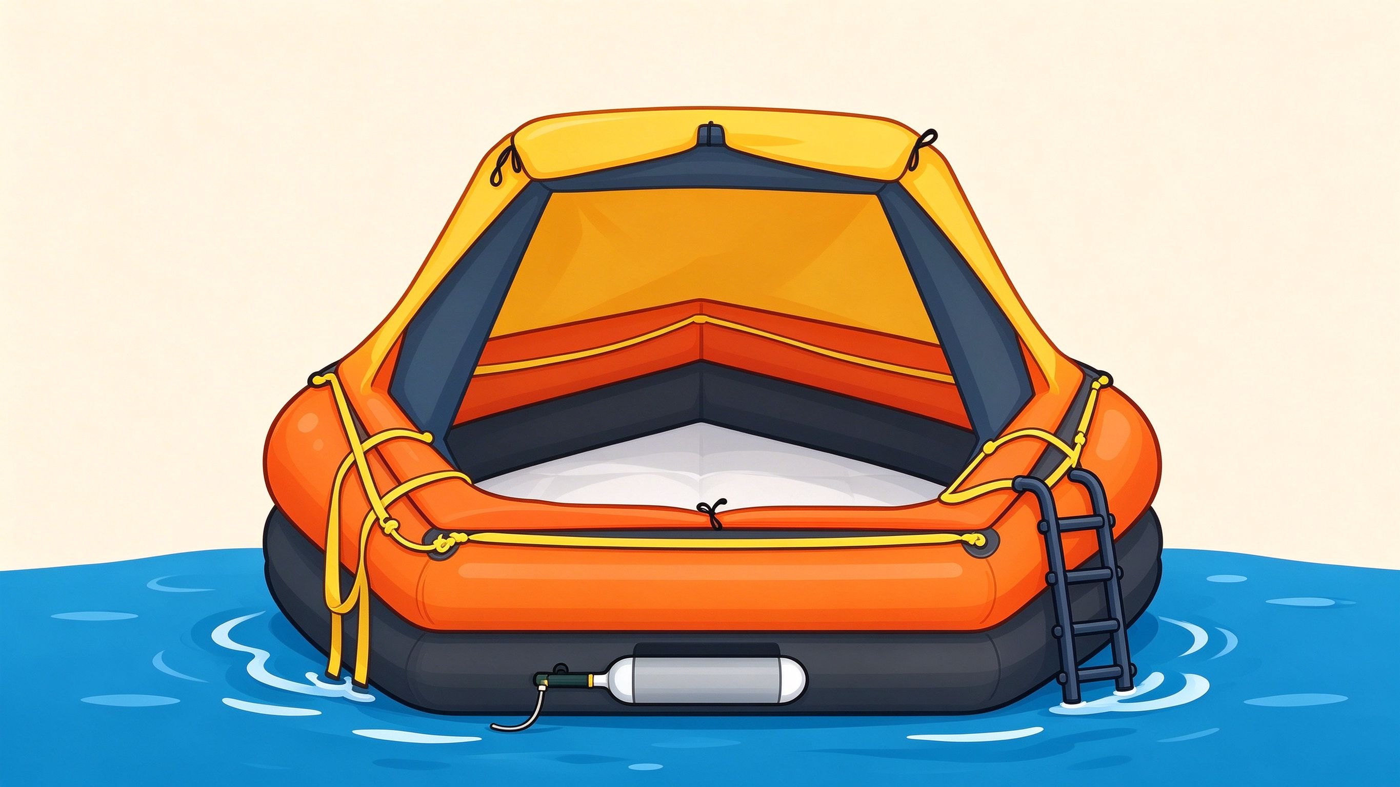 Life-saving equipment annotated picture vocabulary with labeled objects