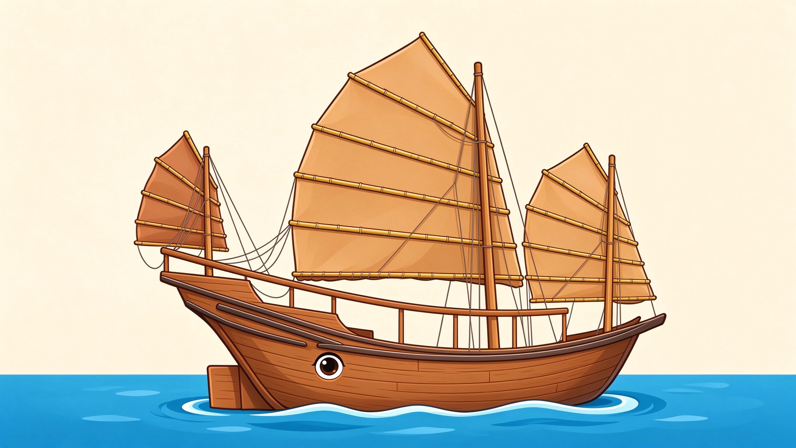 Chinese junk annotated picture vocabulary with labeled objects
