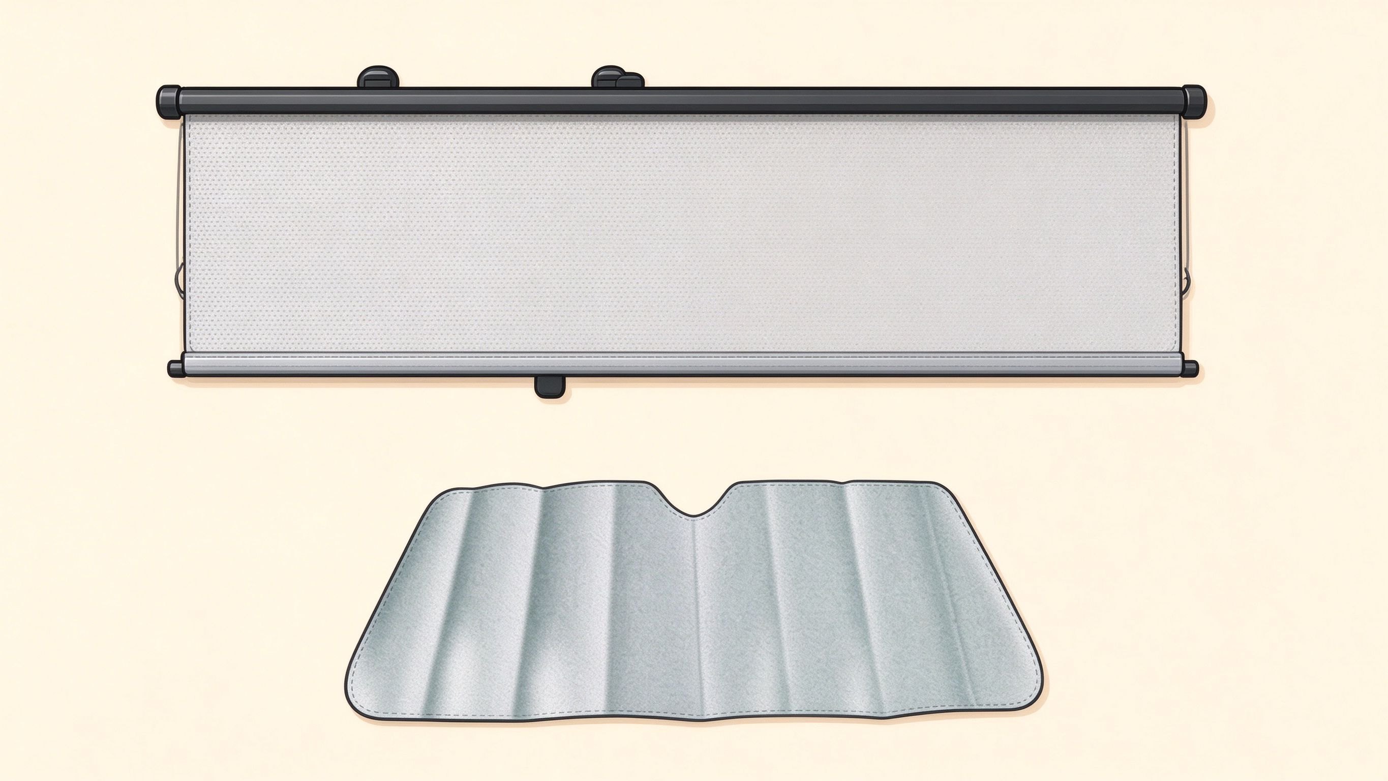 Car sunshades and visor annotated picture vocabulary with labeled objects