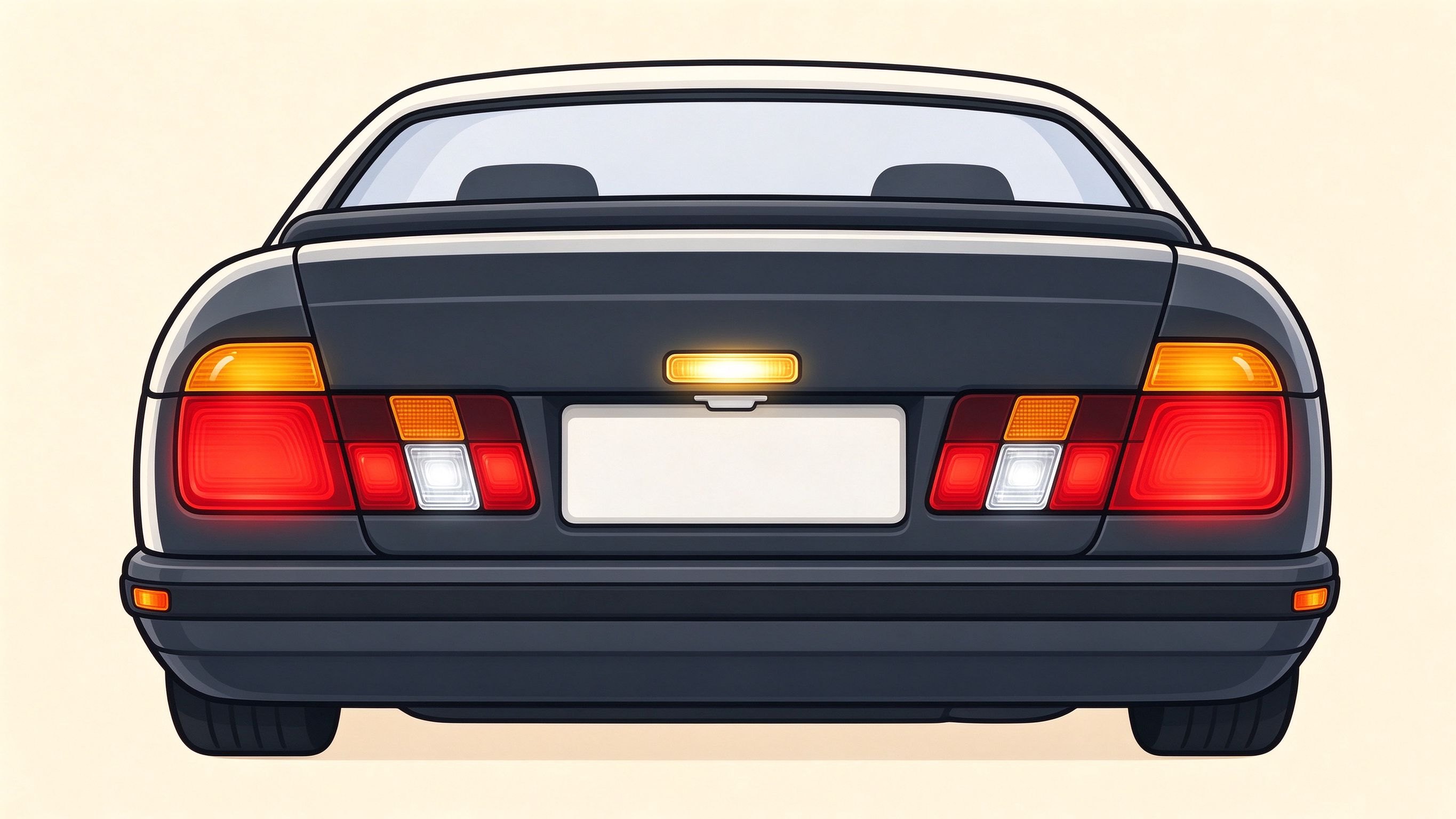 Tail light annotated picture vocabulary with labeled objects