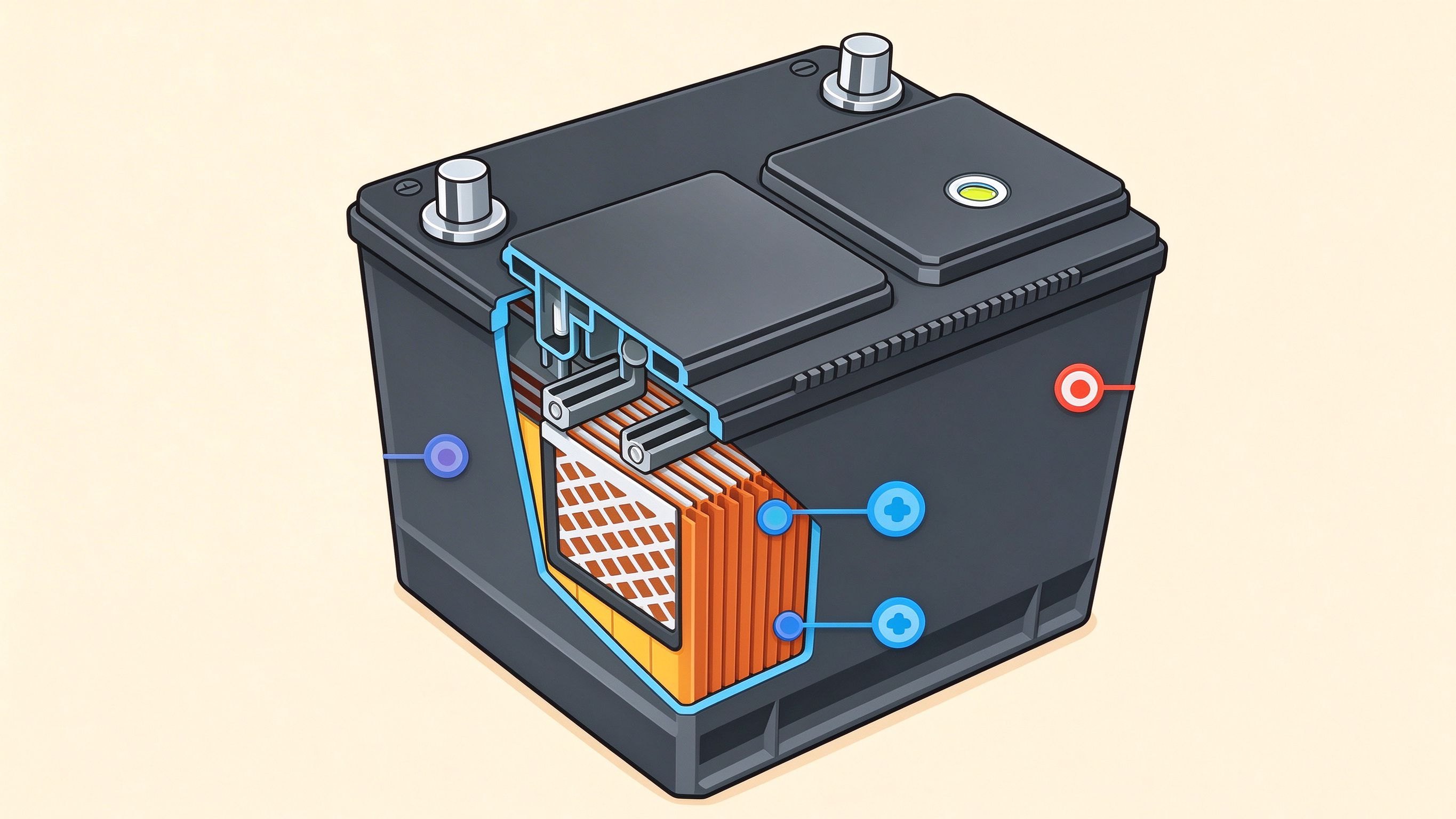 Battery annotated picture vocabulary with labeled objects