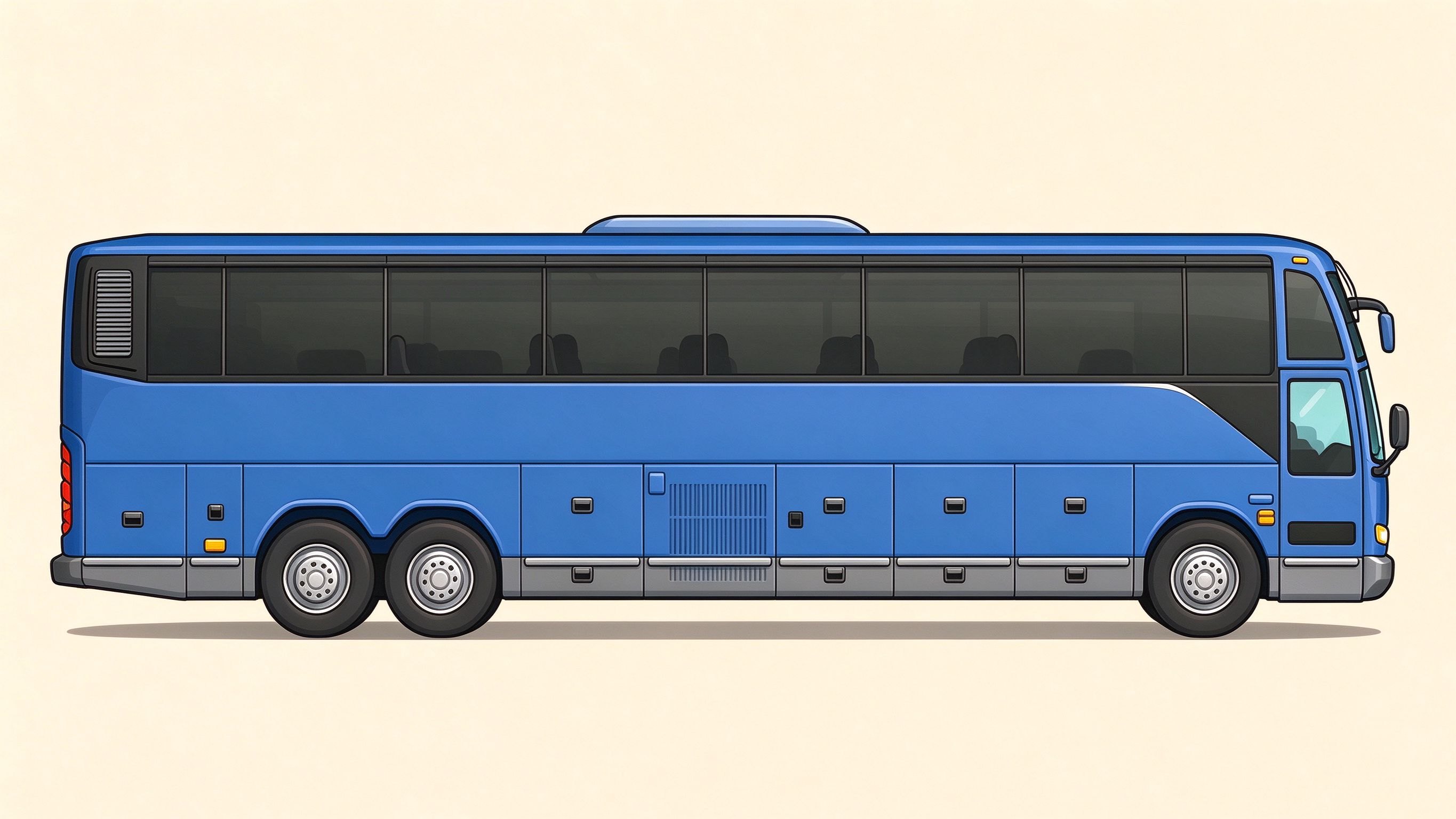 Long-distance coach annotated picture vocabulary with labeled objects
