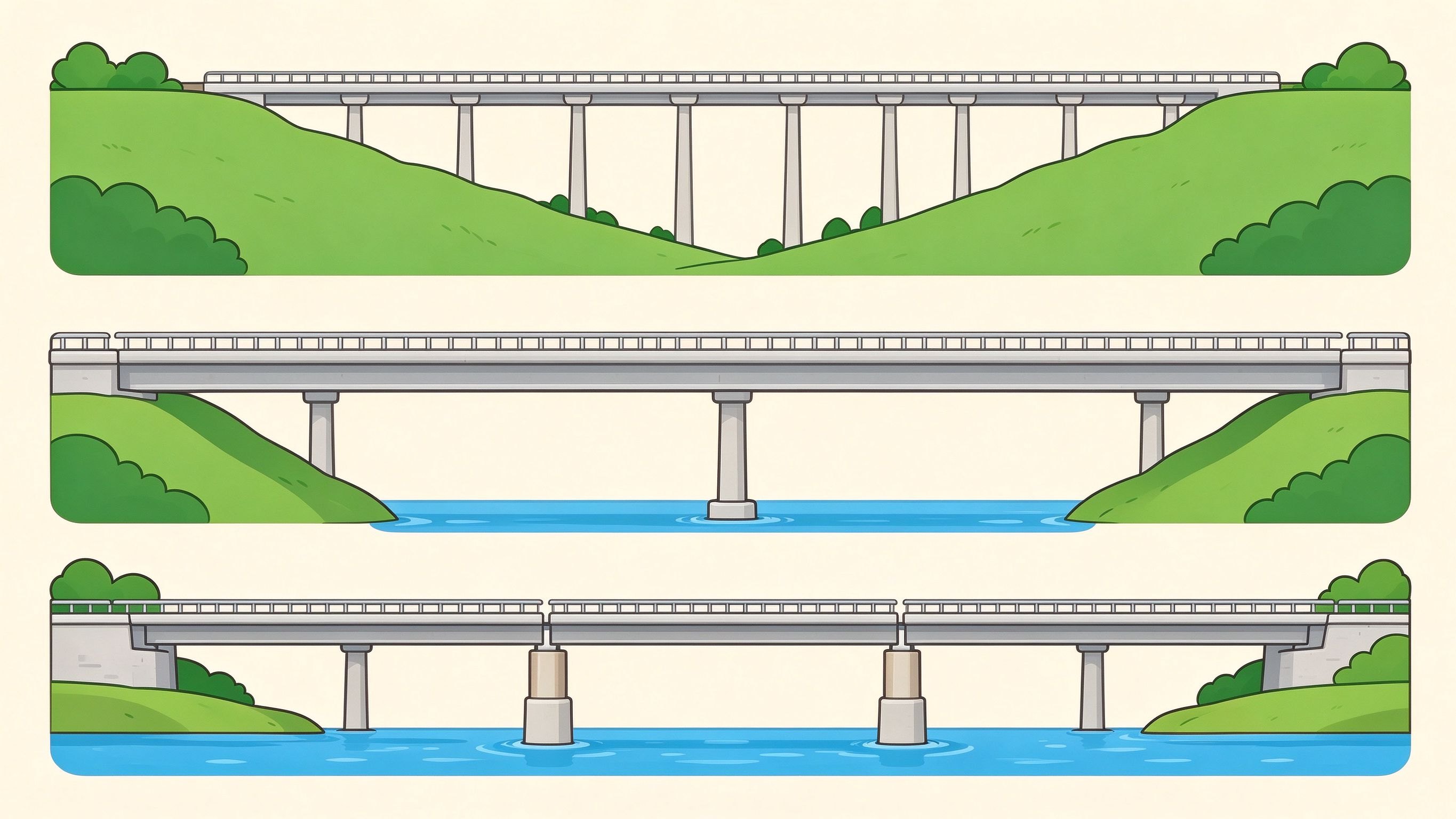 Beam bridge example annotated picture vocabulary with labeled objects