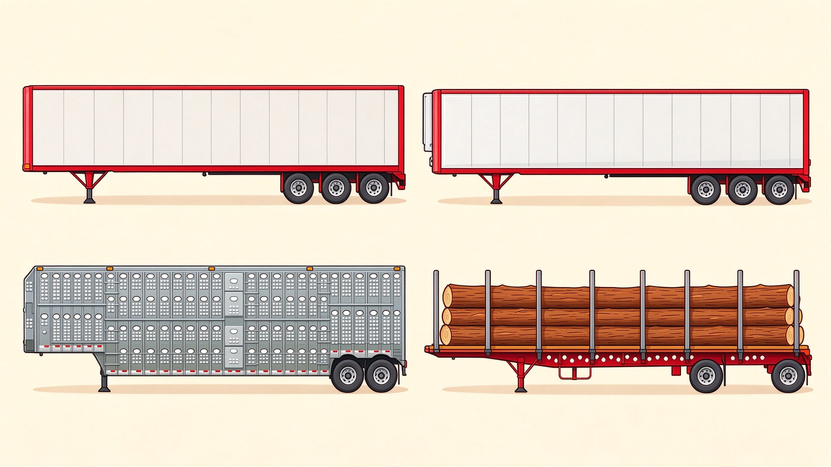 Semi-trailer example 2 annotated picture vocabulary with labeled objects