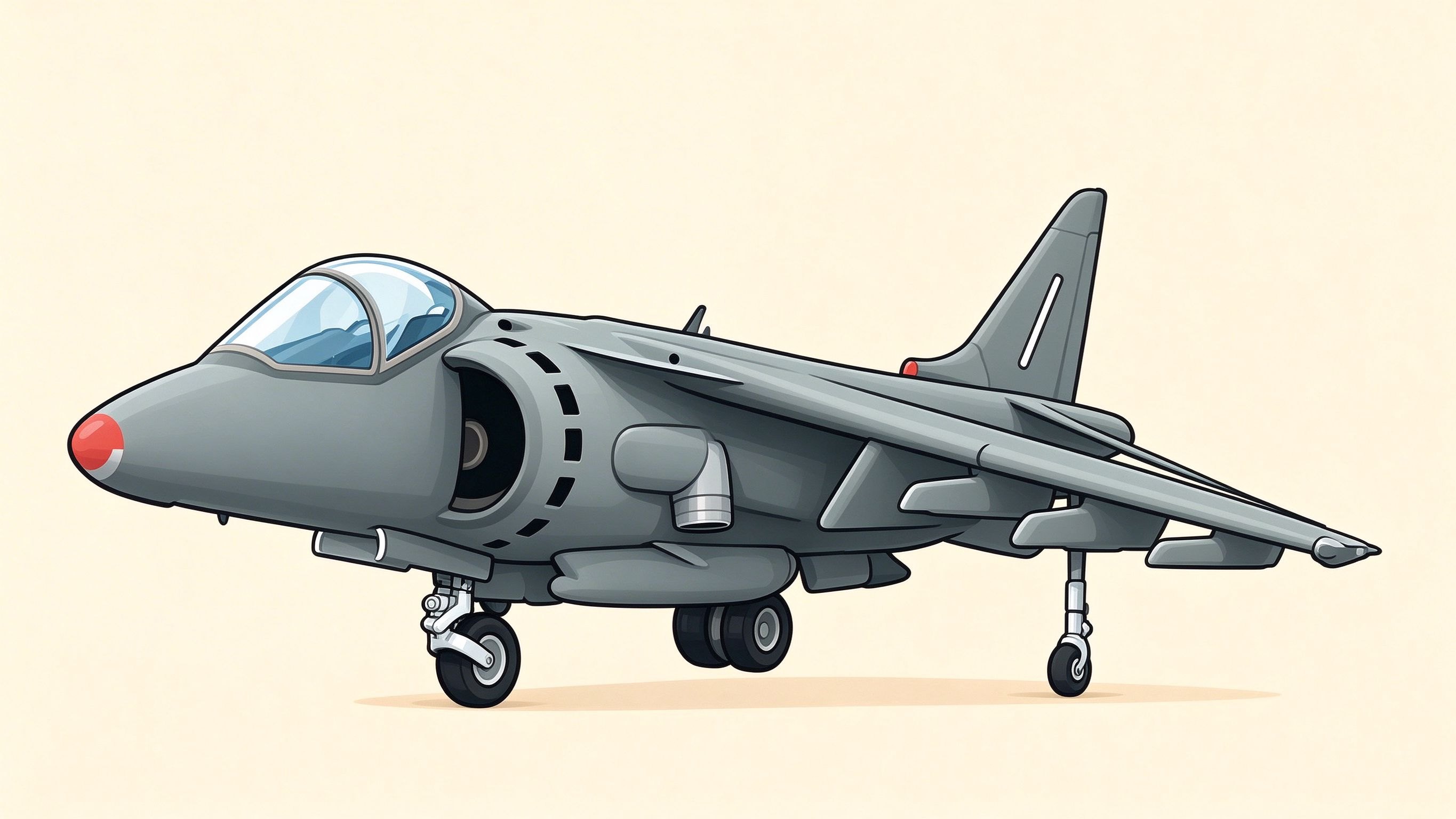Vertical takeoff aircraft annotated picture vocabulary with labeled objects