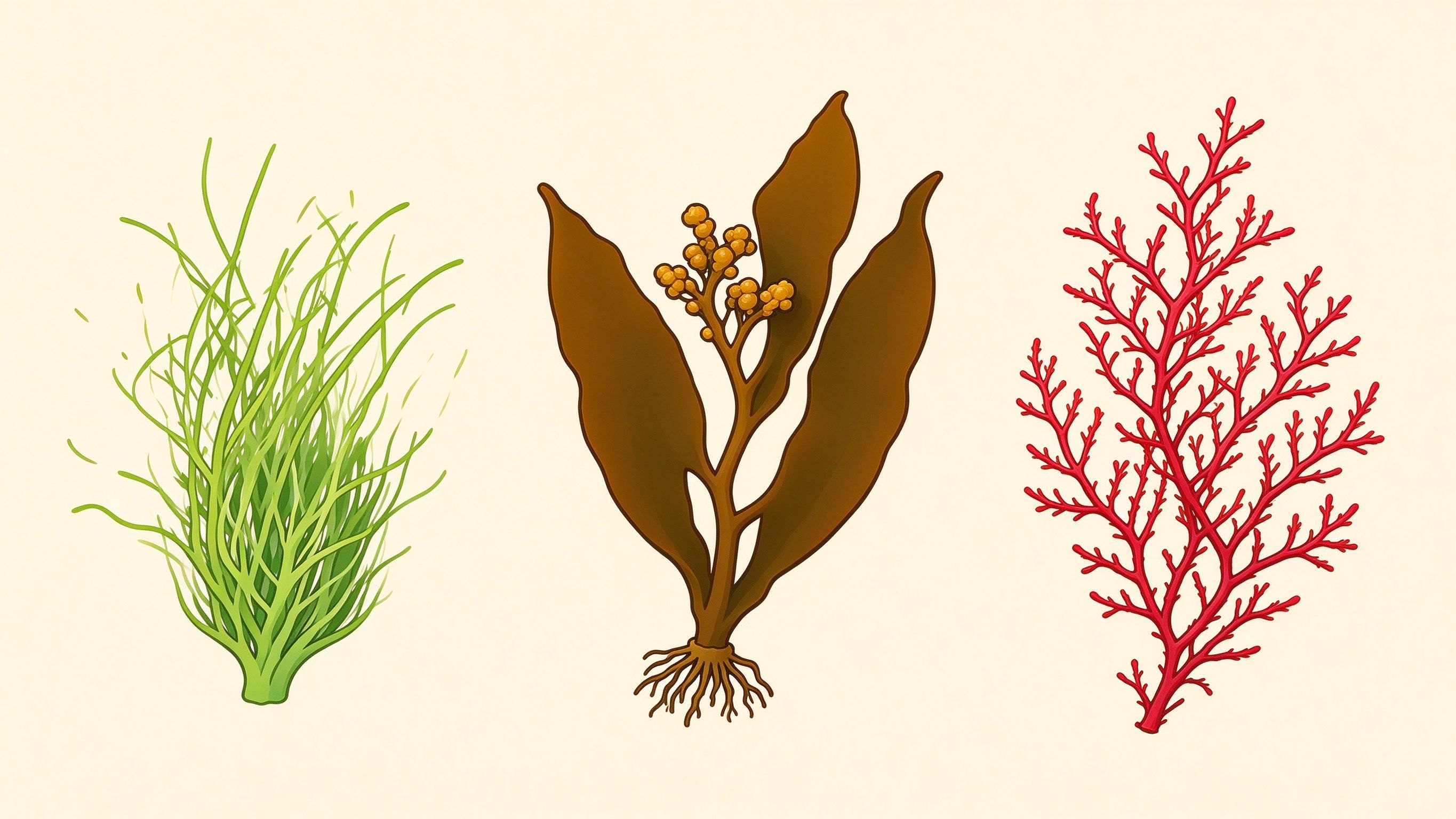 Algae examples annotated picture vocabulary with labeled objects