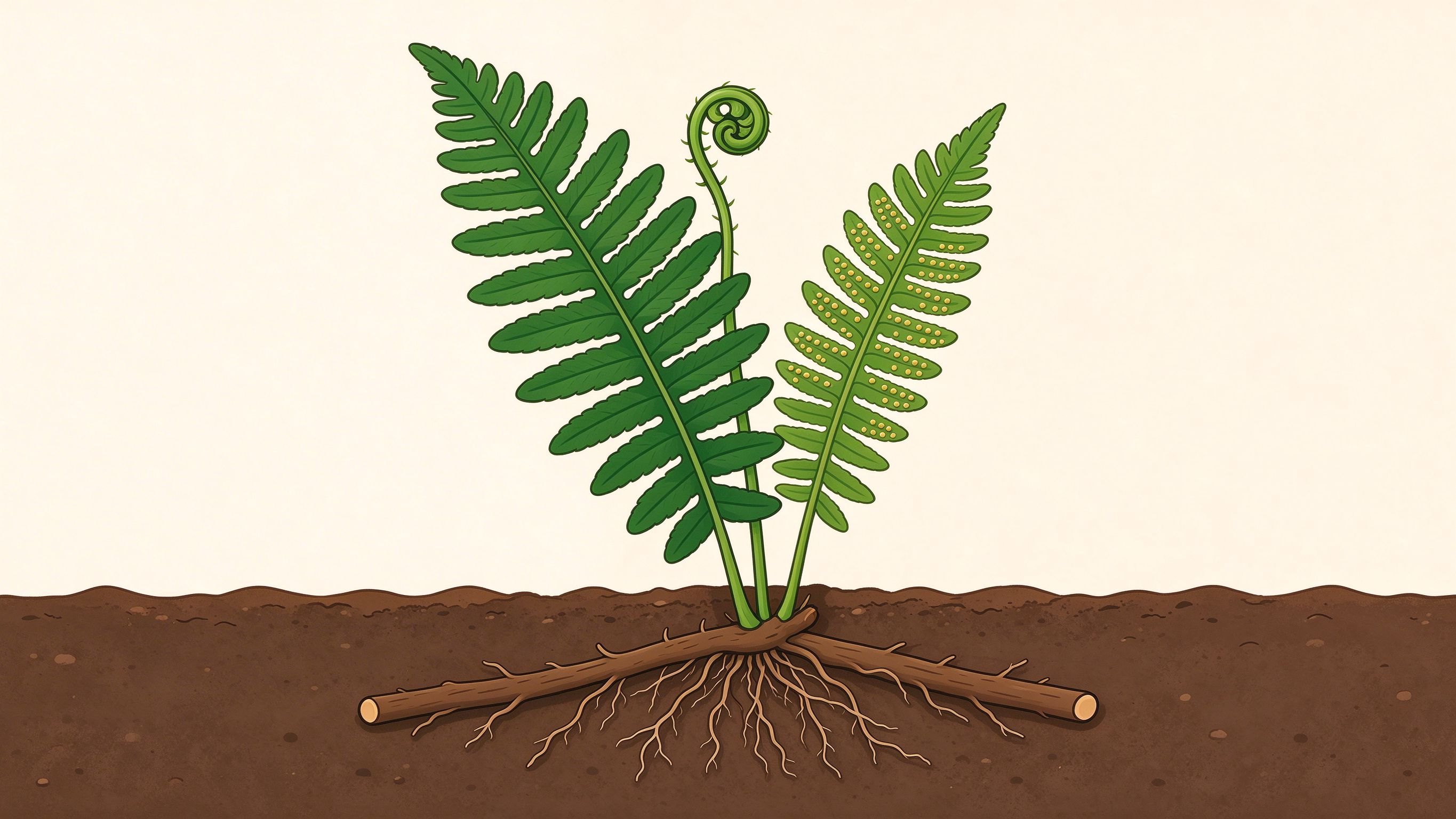 Fern structure annotated picture vocabulary with labeled objects