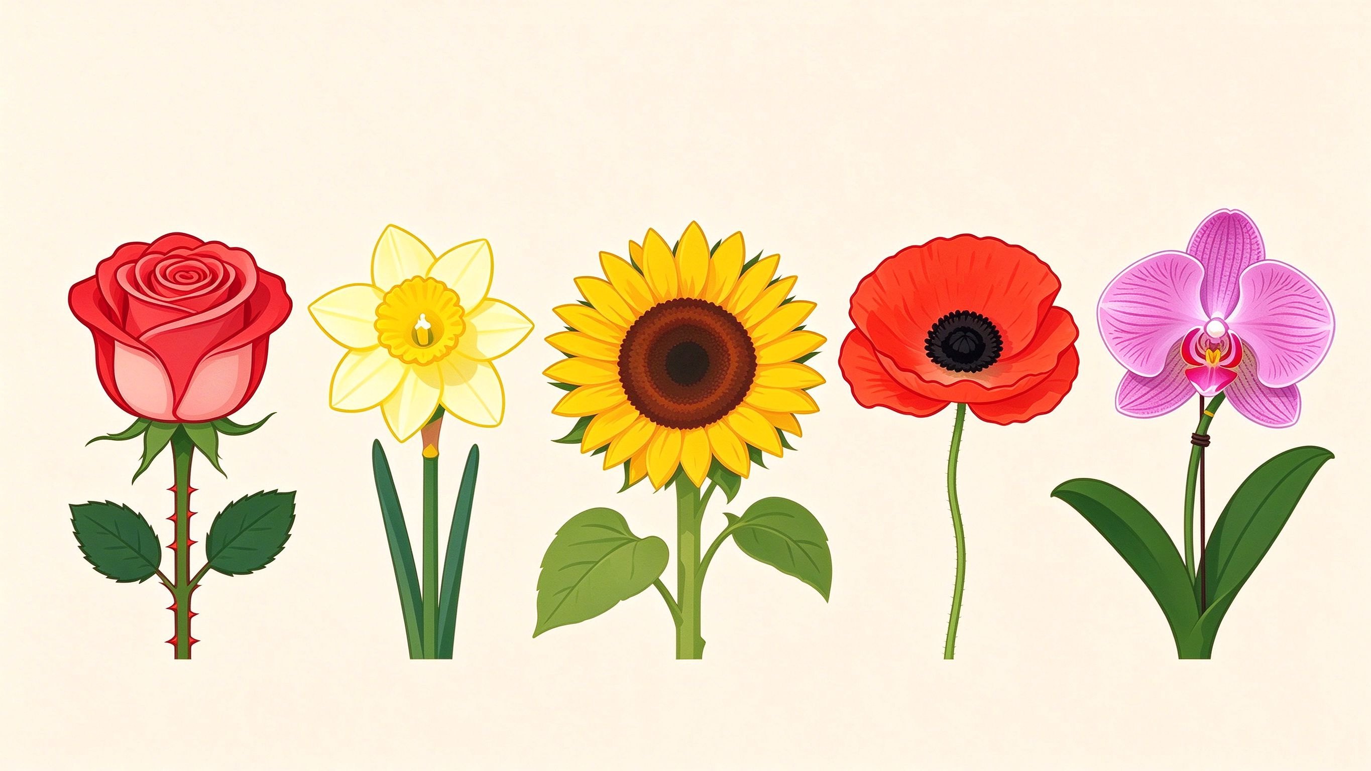 Flower examples annotated picture vocabulary with labeled objects