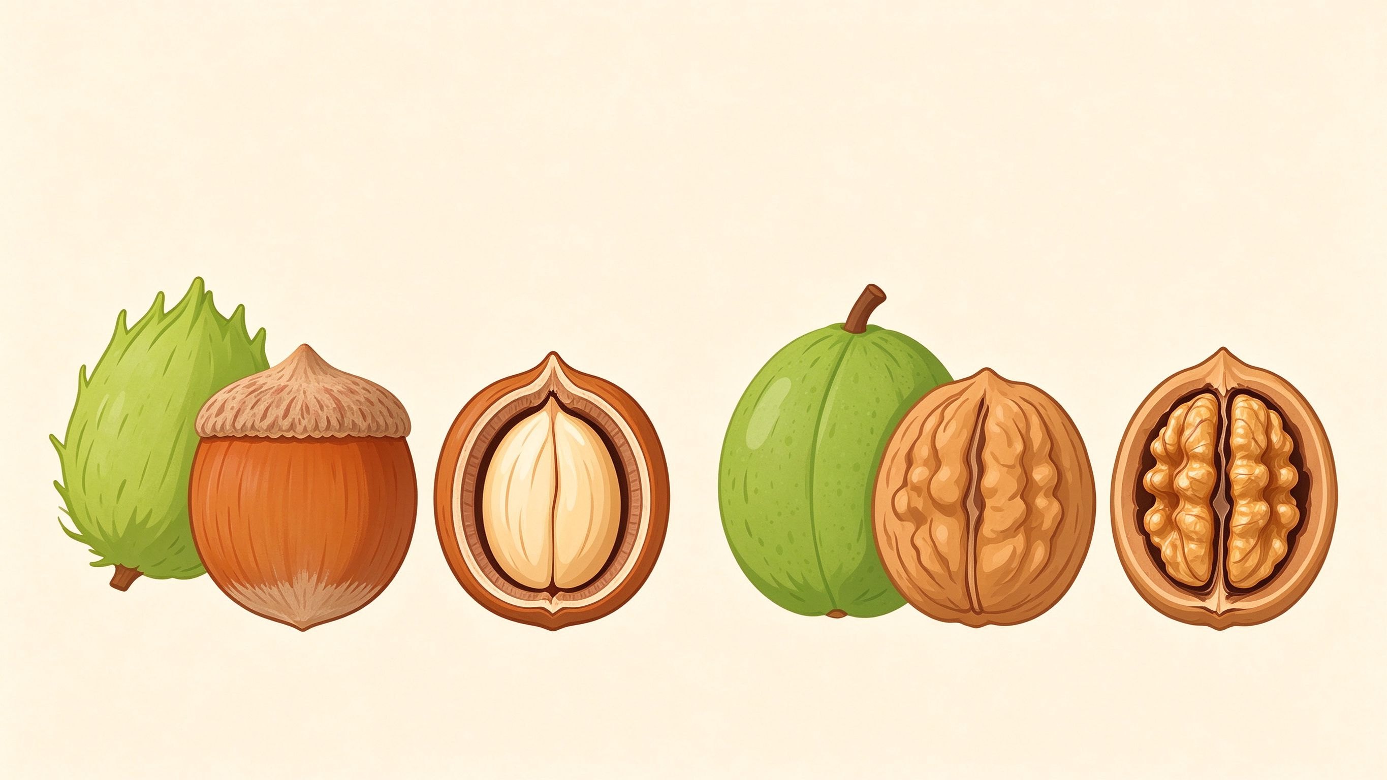 Dried fruit annotated picture vocabulary with labeled objects