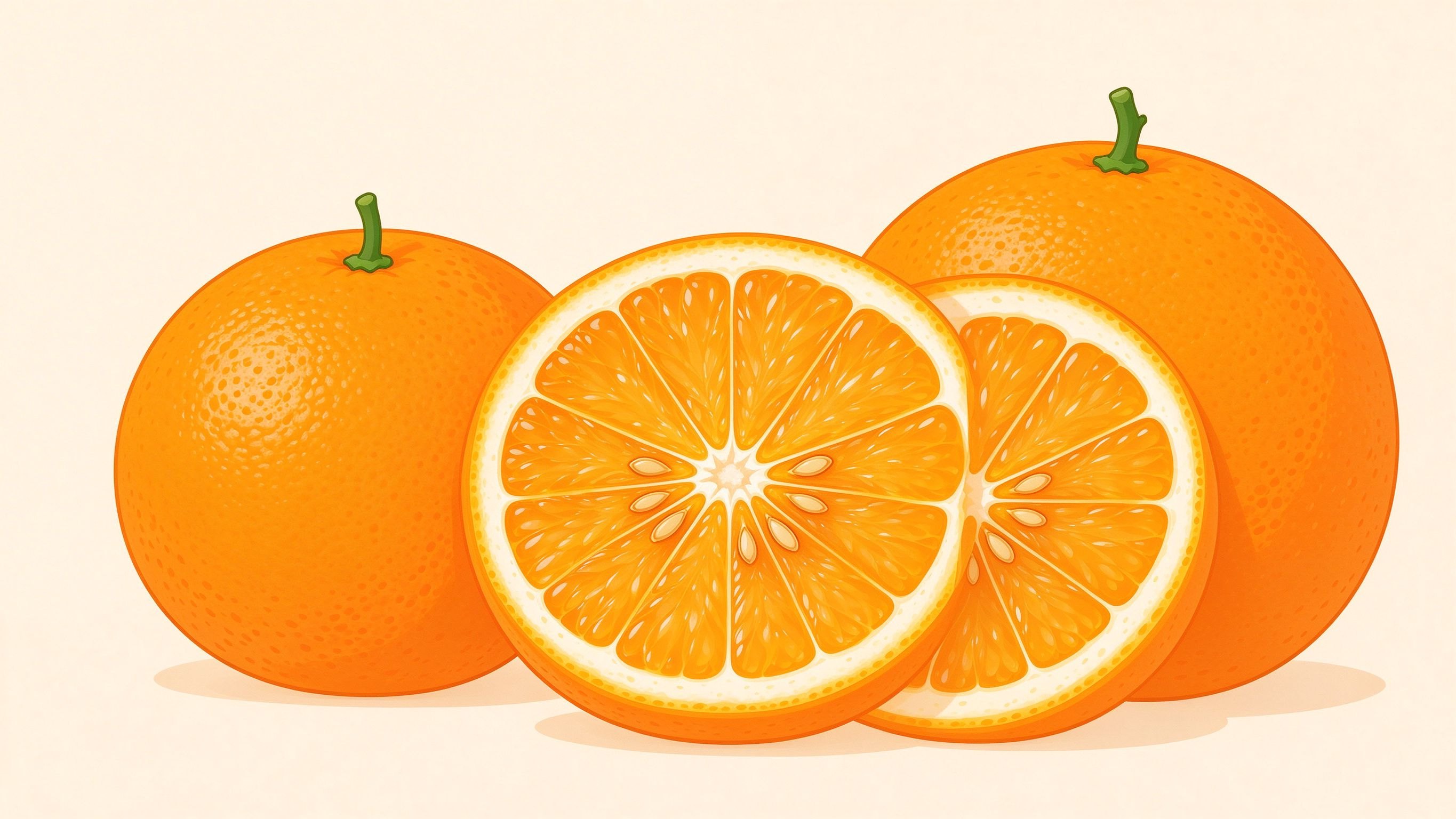 Fleshy citrus fruits annotated picture vocabulary with labeled objects