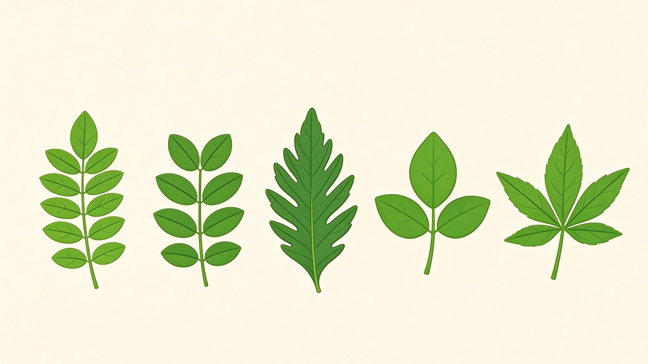 Compound leaf annotated picture vocabulary with labeled objects