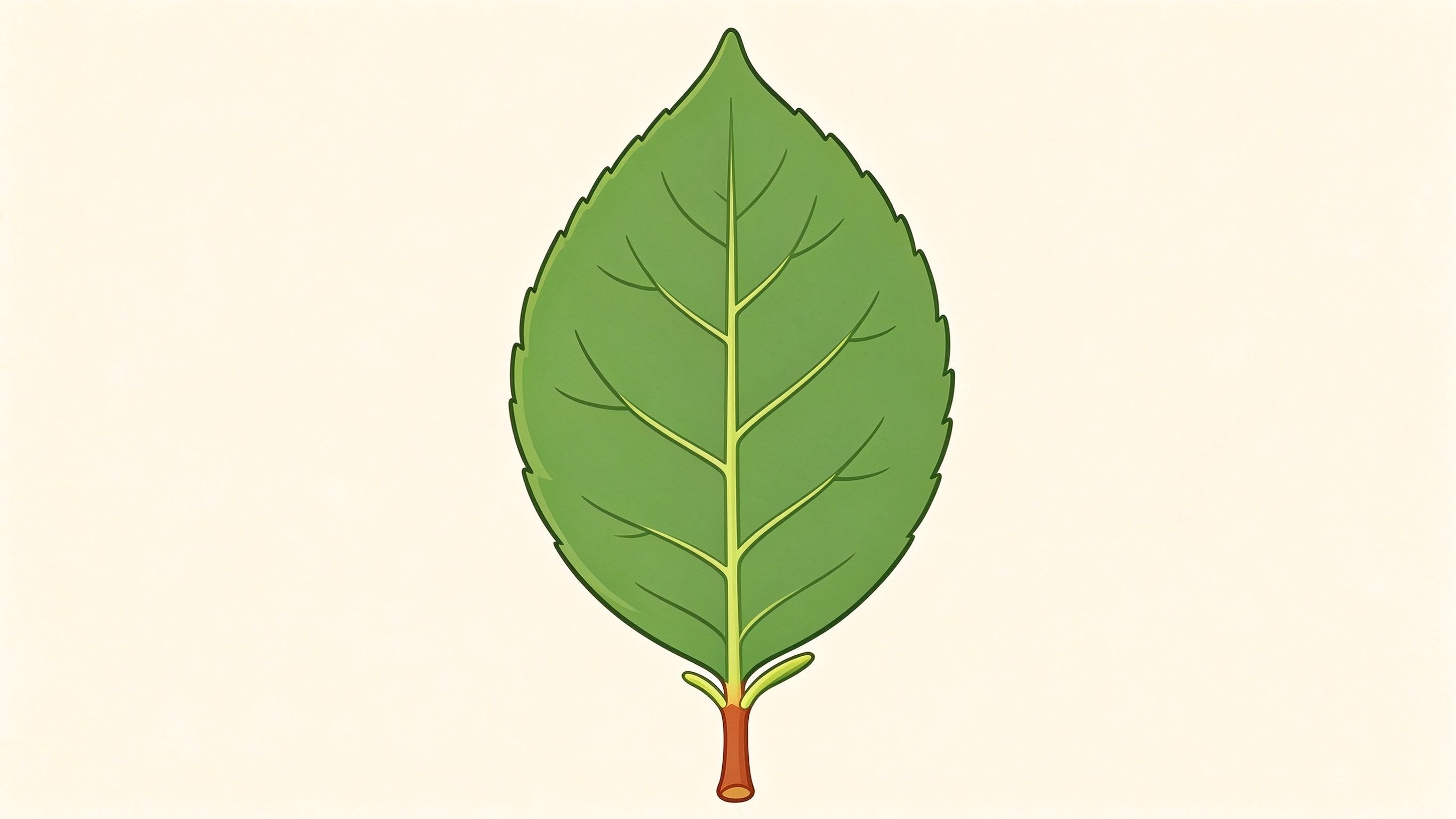 Leaf structure annotated picture vocabulary with labeled objects