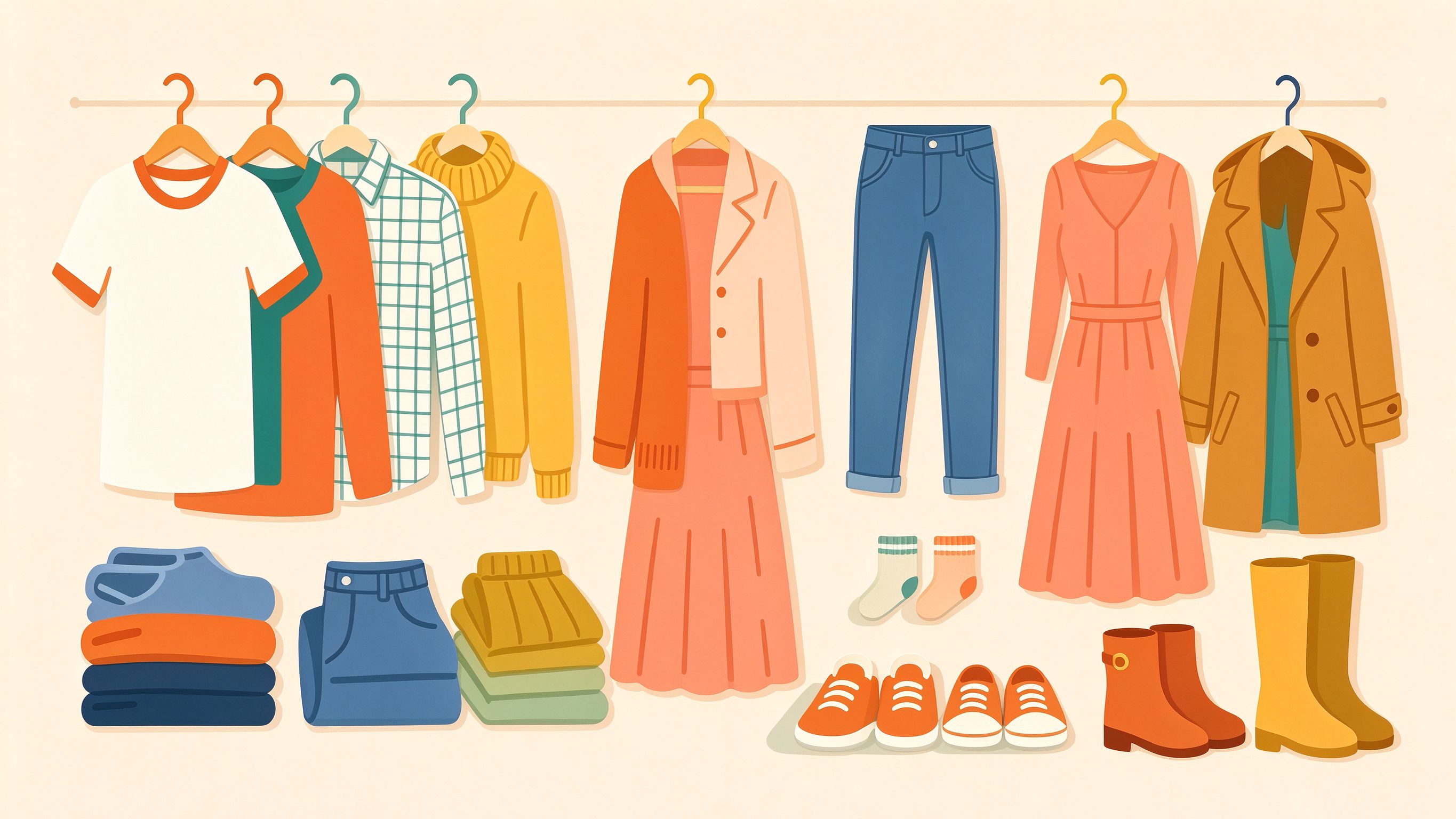 Dressing and Closet annotated picture vocabulary with labeled objects